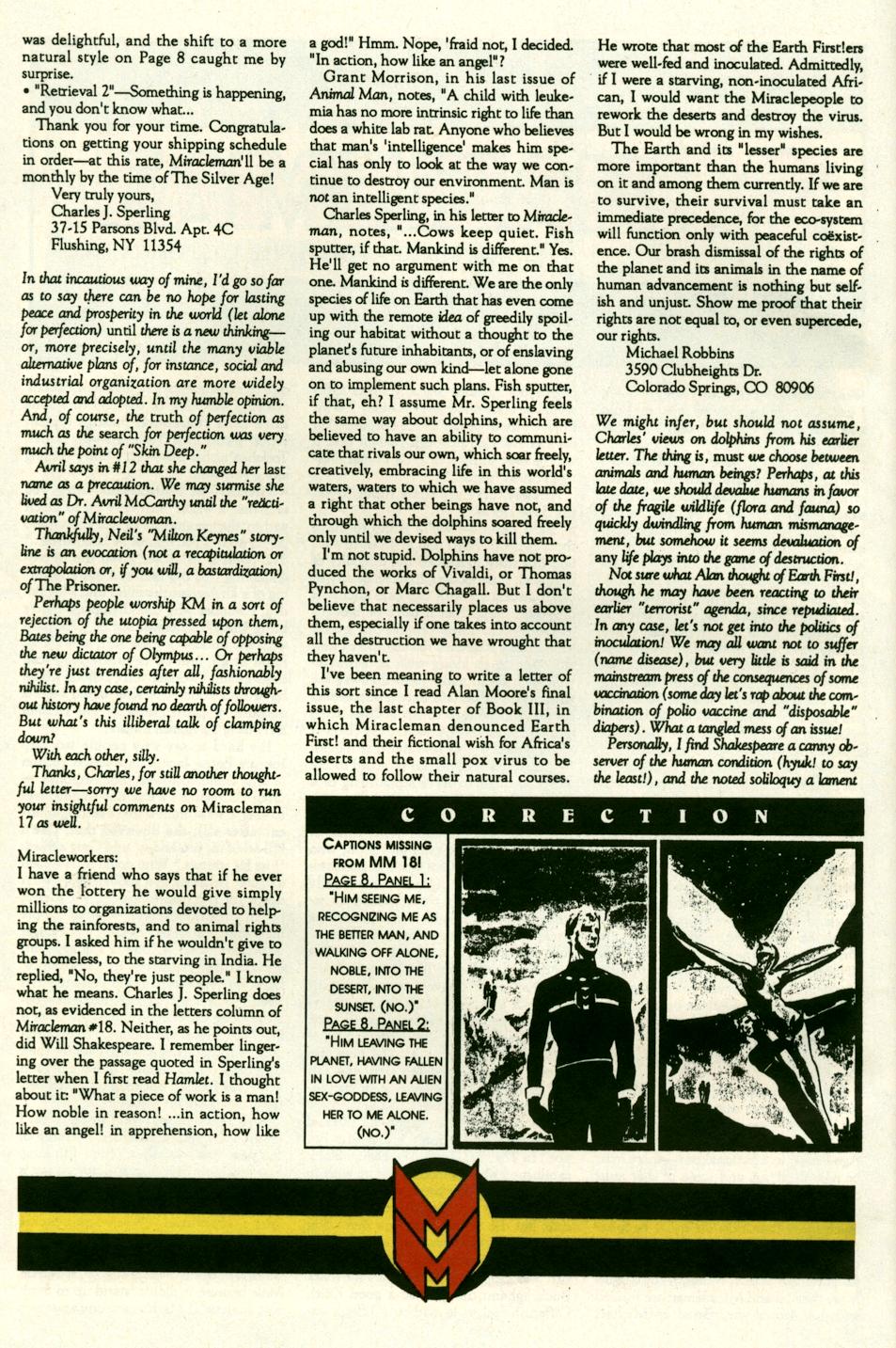 Read online Miracleman (1985) comic -  Issue #19 - 29