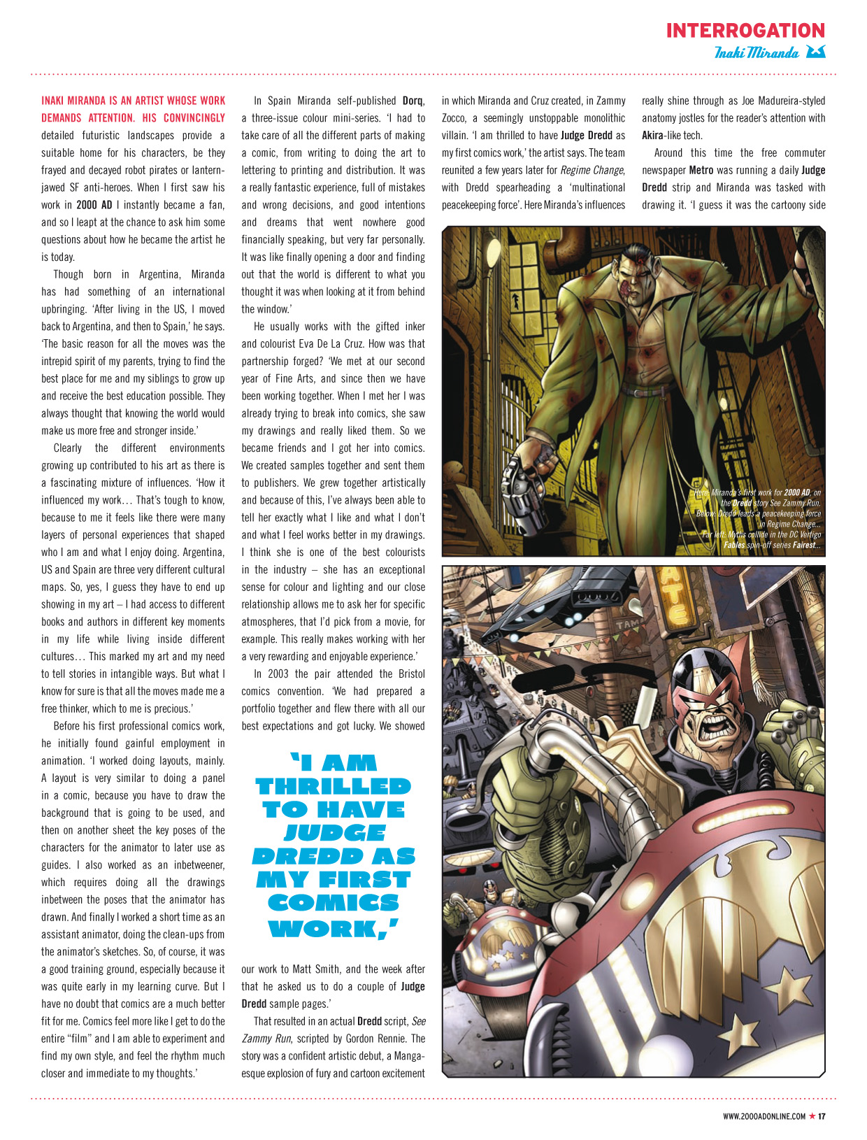 Read online Judge Dredd Megazine (Vol. 5) comic -  Issue #337 - 17