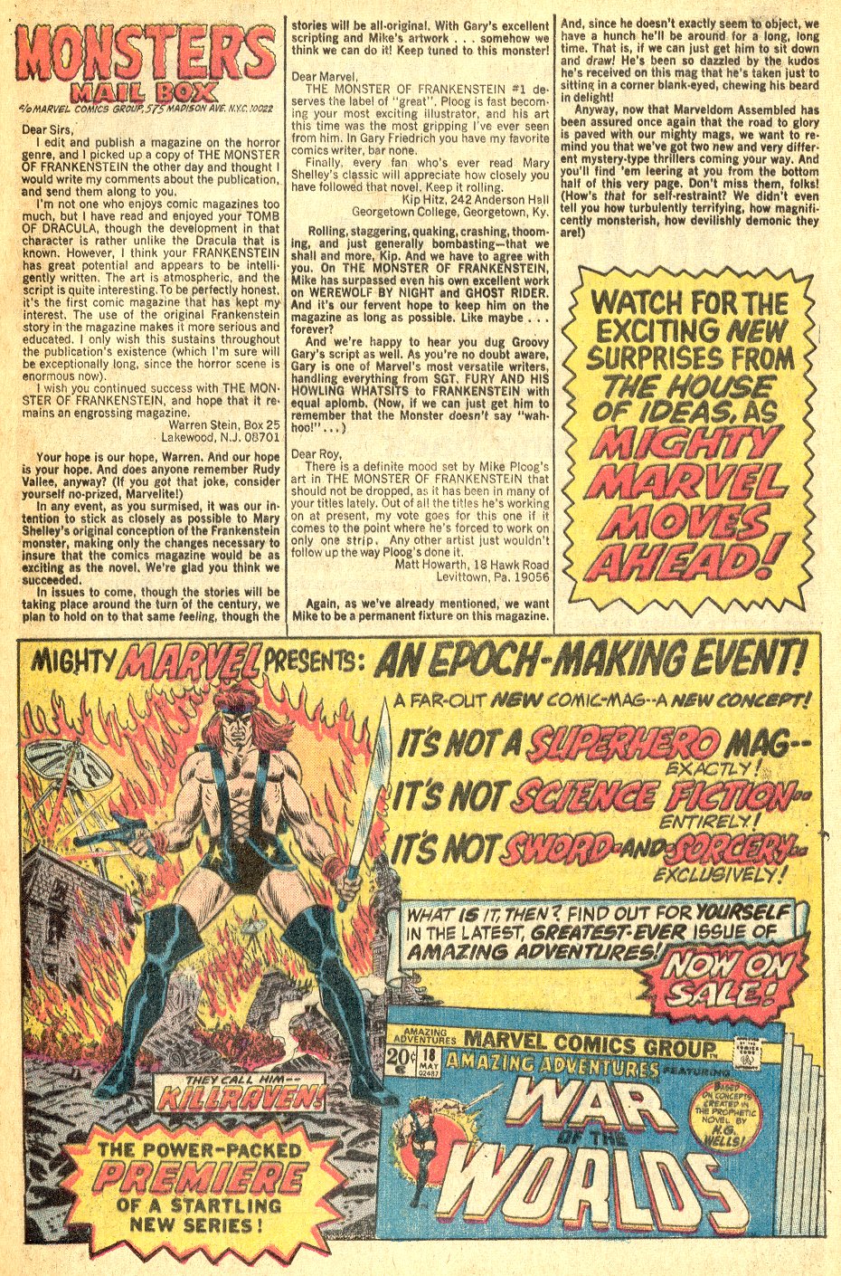 Read online Frankenstein (1973) comic -  Issue #3 - 23