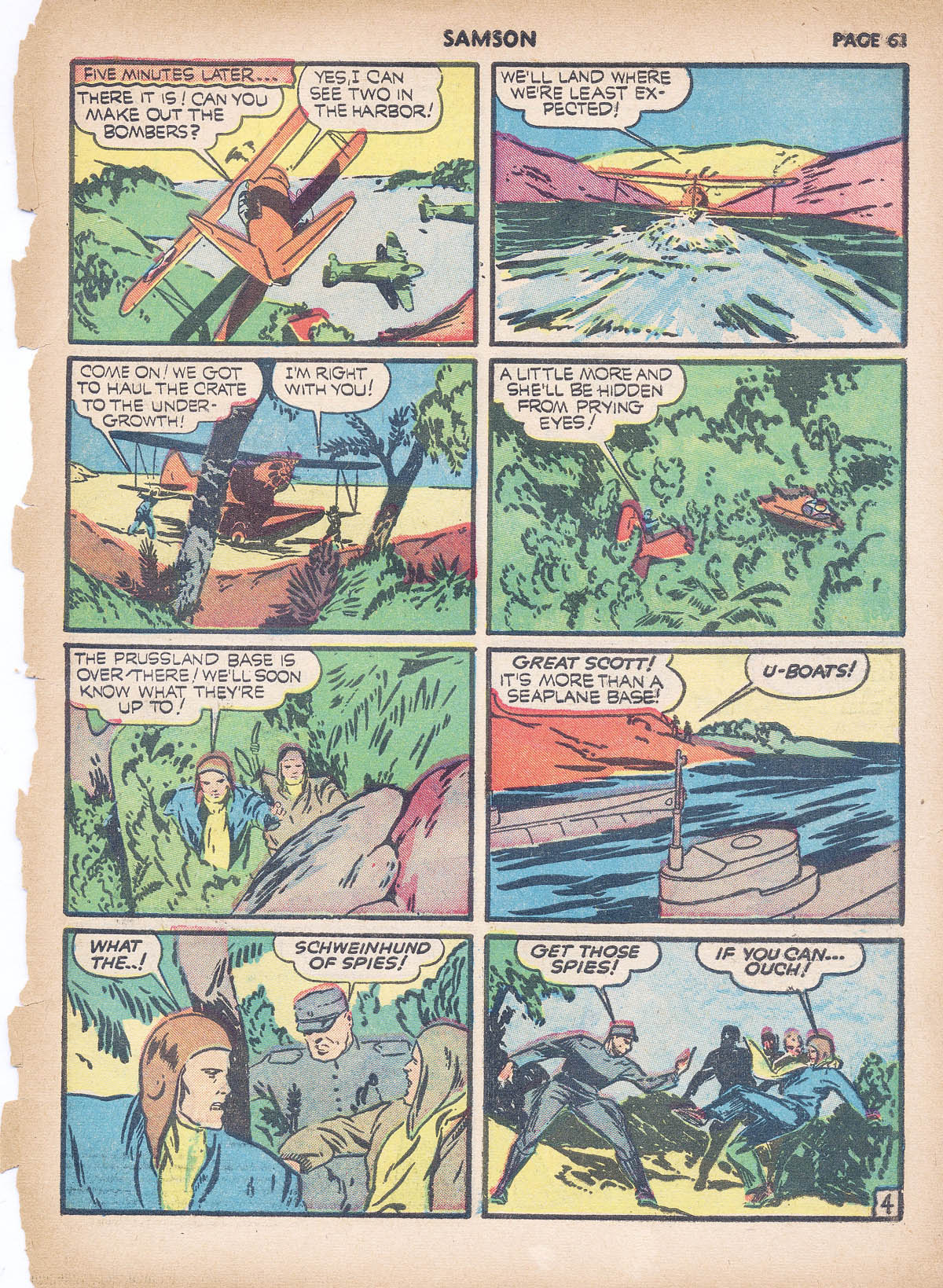 Read online Samson (1940) comic -  Issue #4 - 62