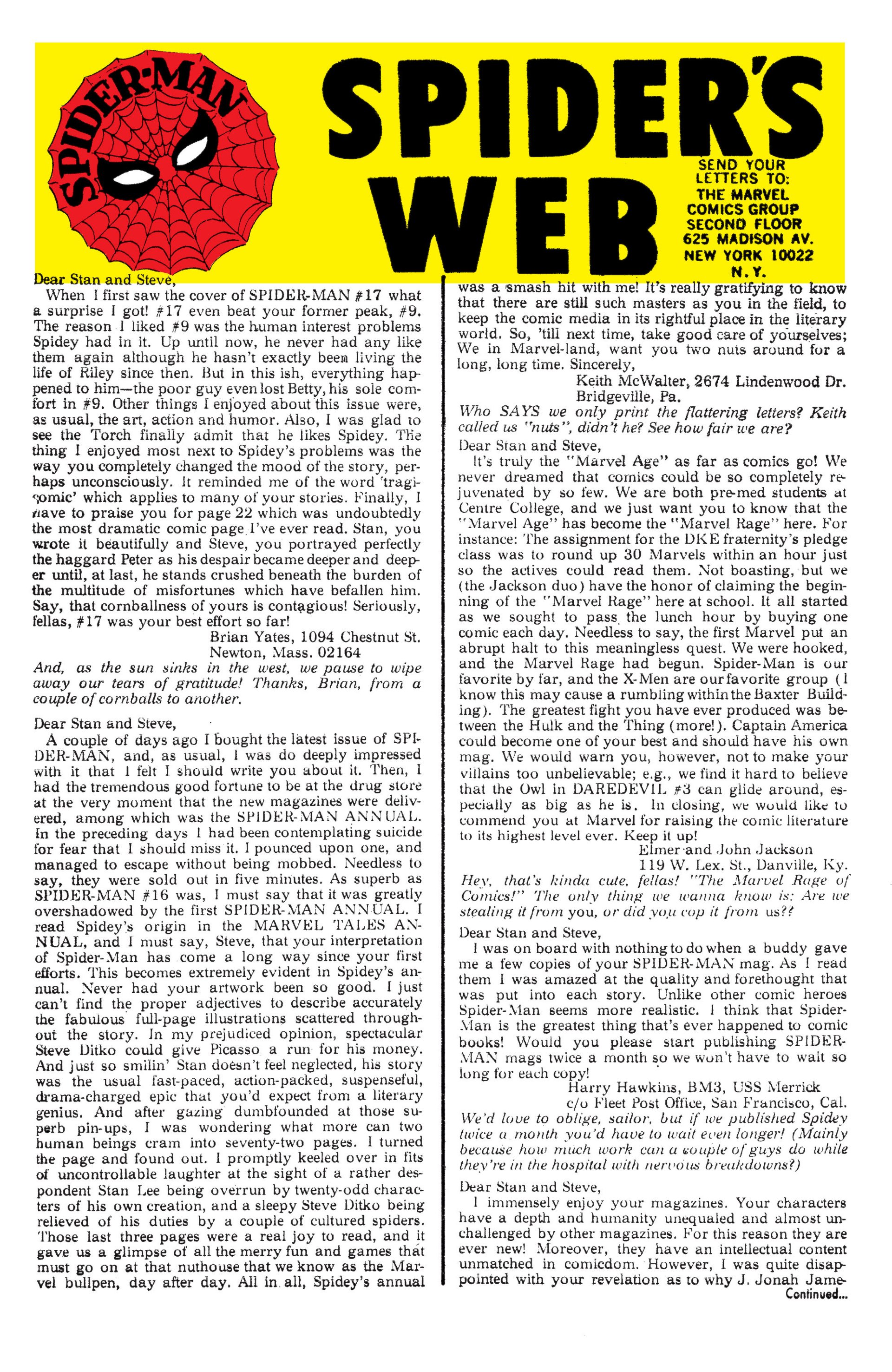Read online The Amazing Spider-Man (1963) comic -  Issue #21 - 23