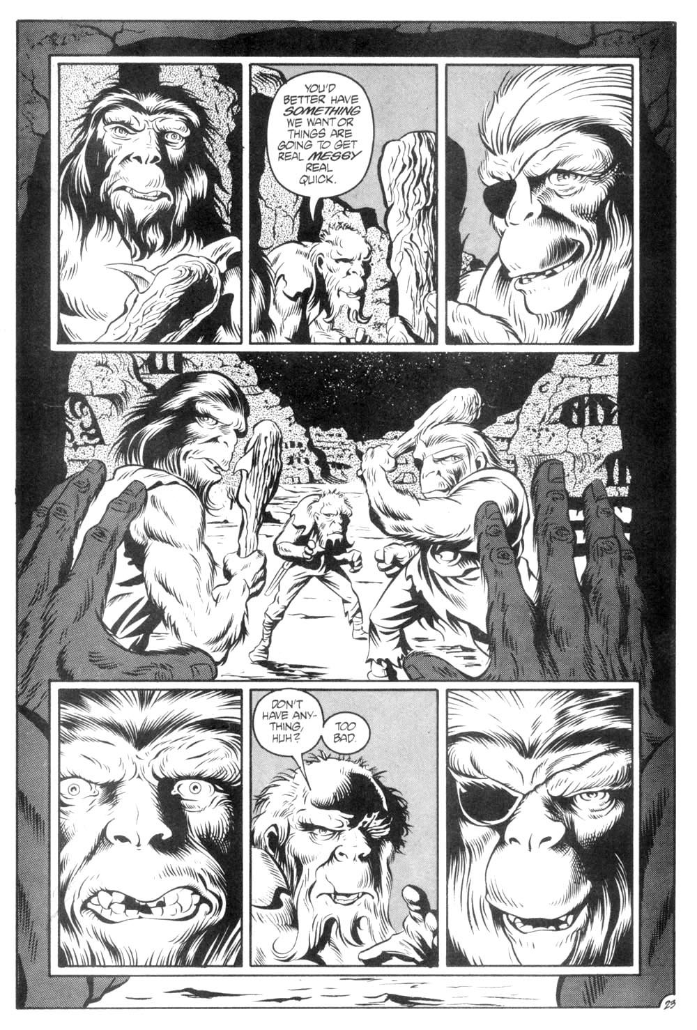 Read online Planet of the Apes (1990) comic -  Issue #6 - 25