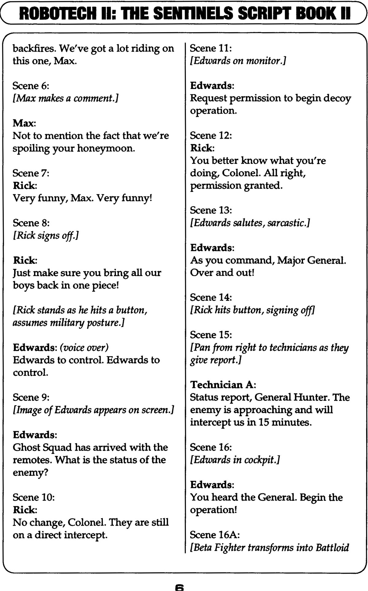 Read online Robotech II: The Sentinels comic -  Issue # _Script Book 2 - 7