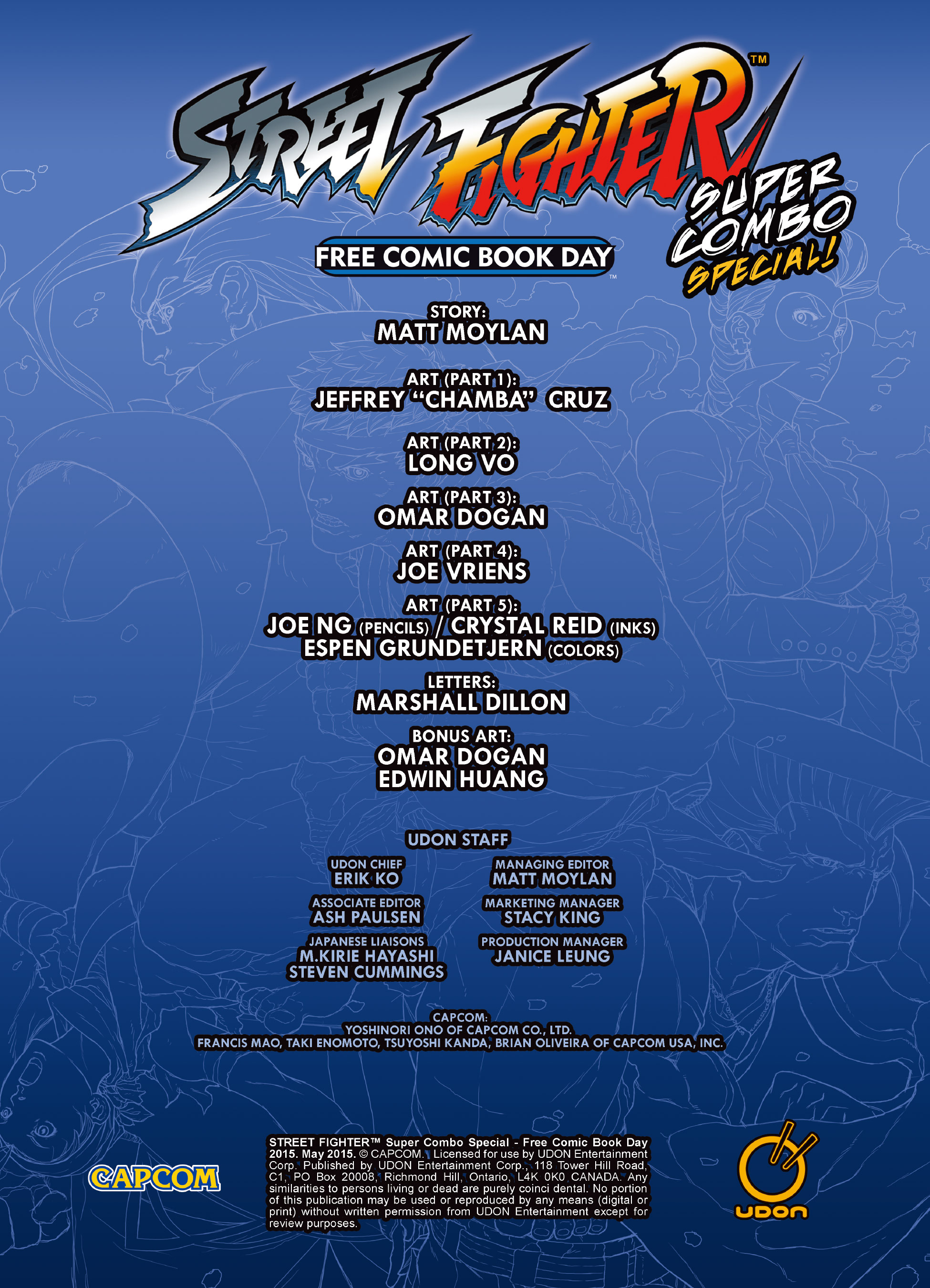 Read online Free Comic Book Day 2015 comic -  Issue # Street Fighter - Super Combo Special - 2