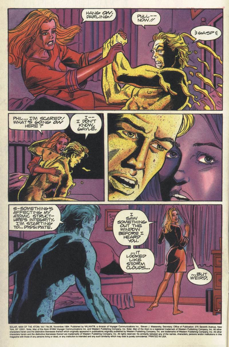 Read online Solar, Man of the Atom comic -  Issue #38 - 3