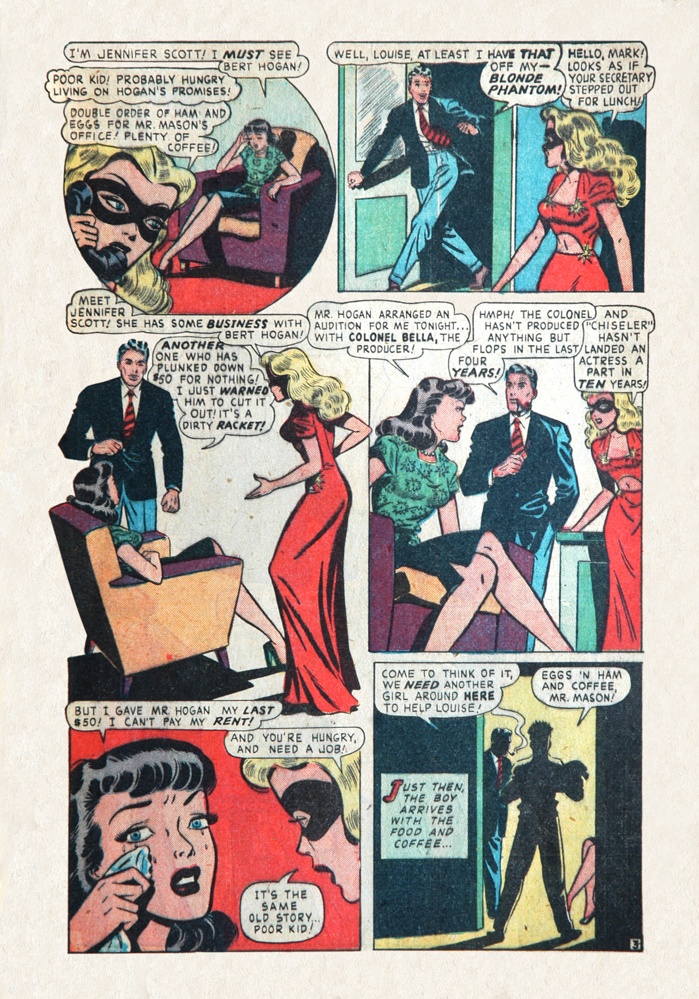 Read online Blonde Phantom Comics comic -  Issue #15 - 5