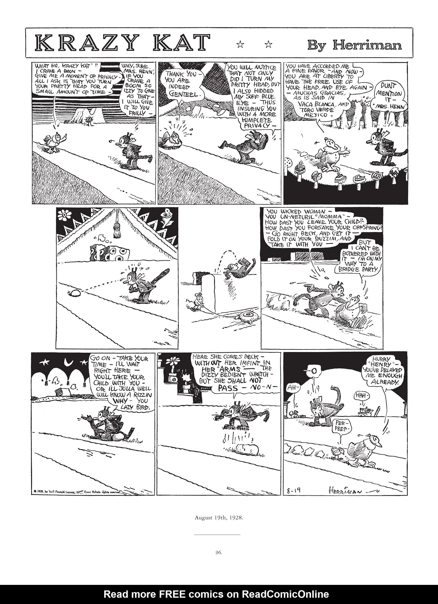 Read online Krazy & Ignatz comic -  Issue # TPB 5 - 96