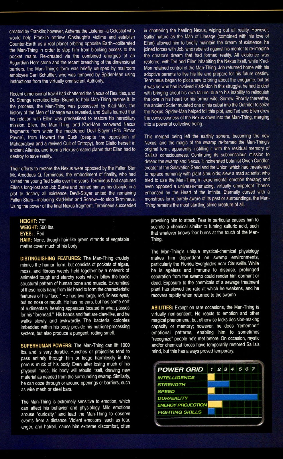 The Official Handbook of the Marvel Universe: Marvel Knights issue Full - Page 37