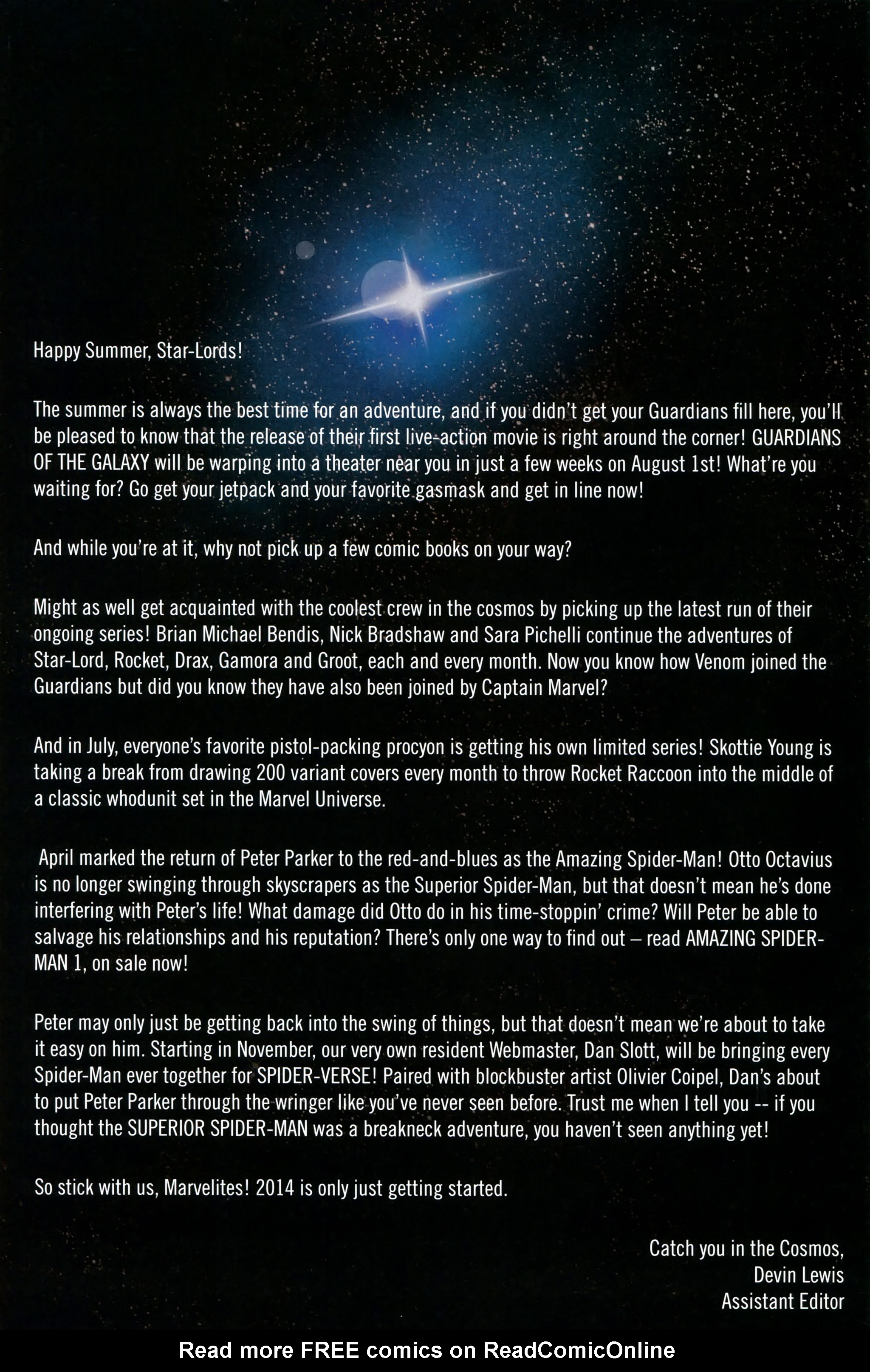 Read online Free Comic Book Day 2014 comic -  Issue # Guardians of the Galaxy - 30