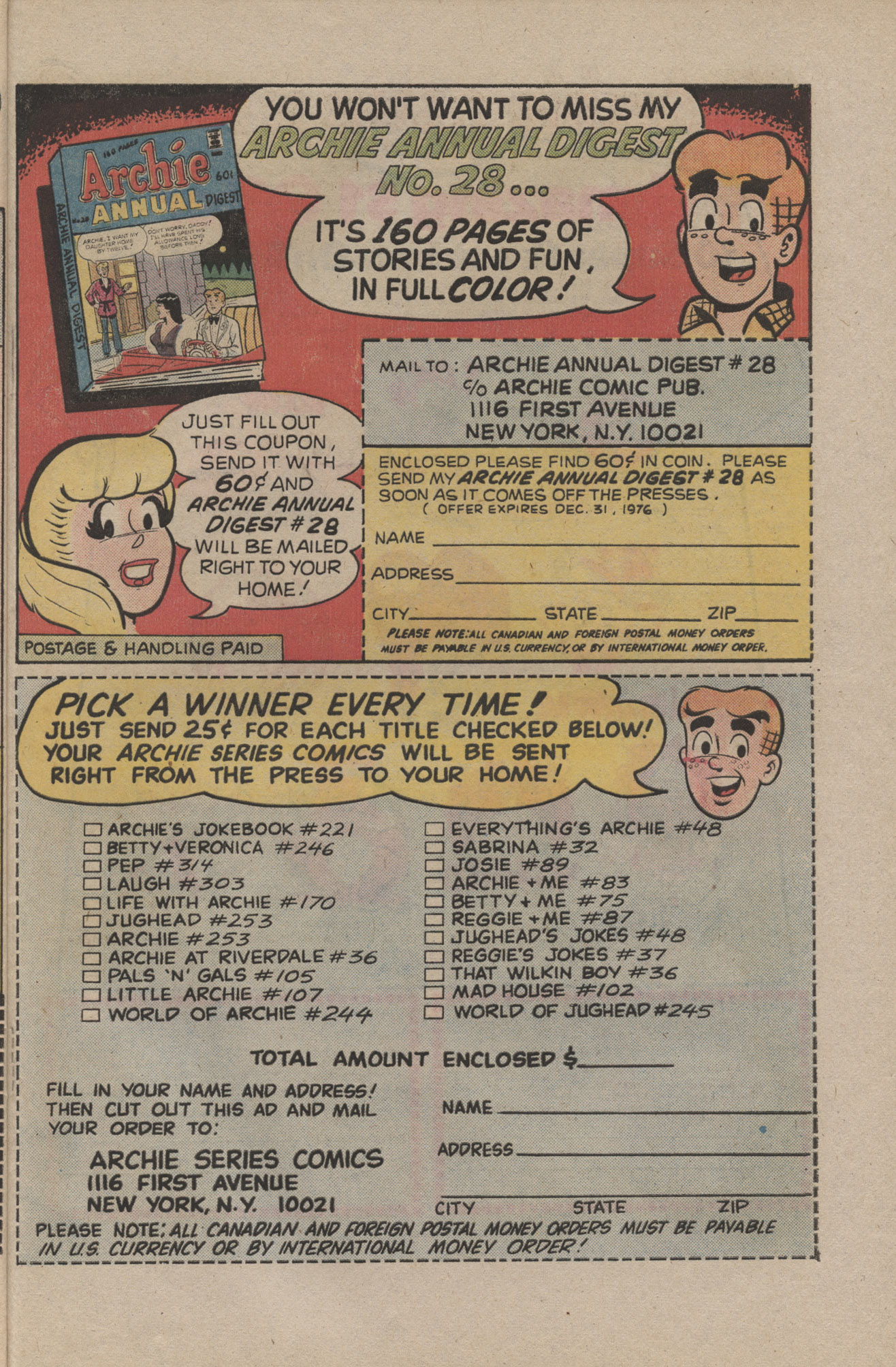 Read online Archie's Joke Book Magazine comic -  Issue #220 - 27