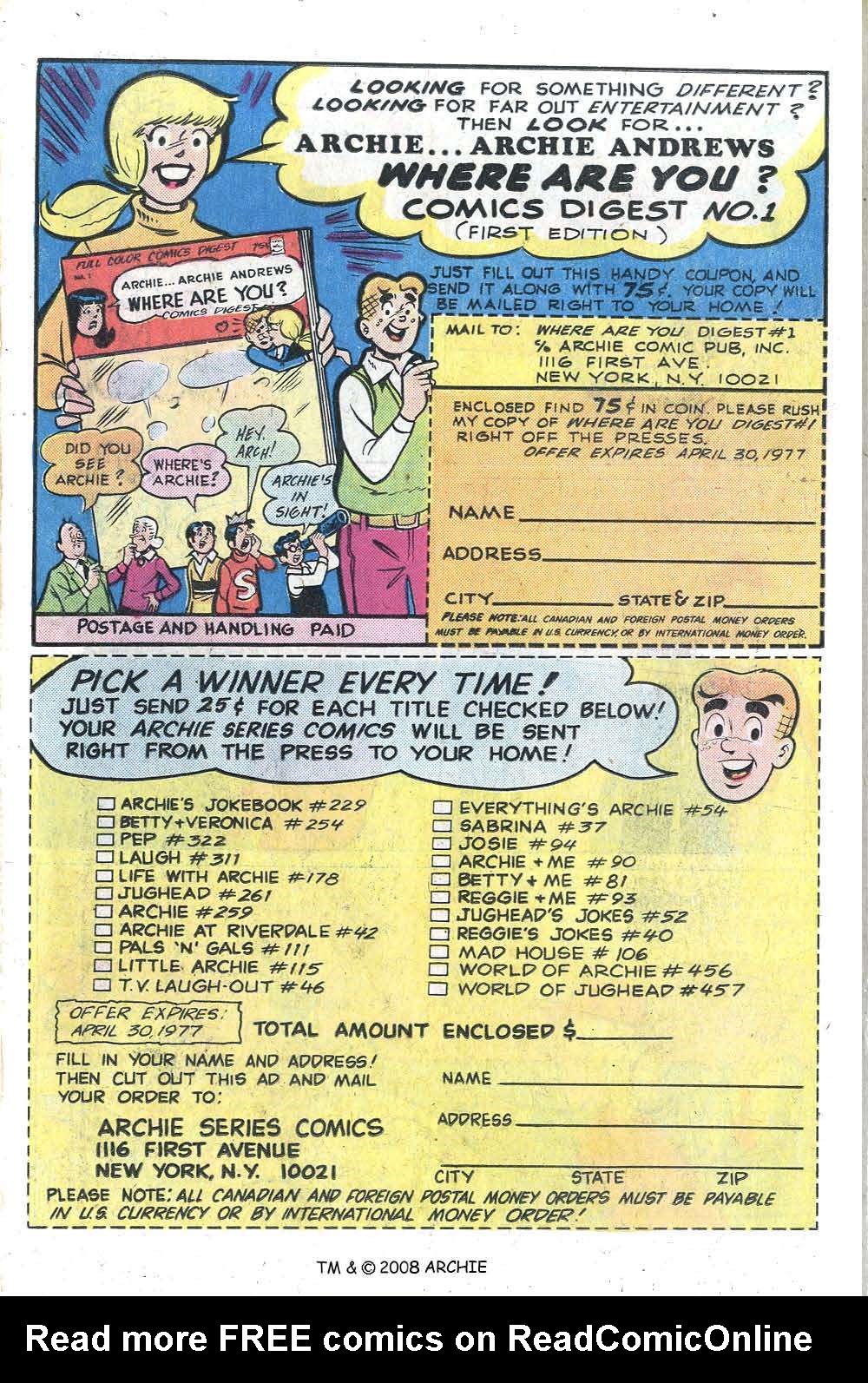 Read online Jughead (1965) comic -  Issue #260 - 18