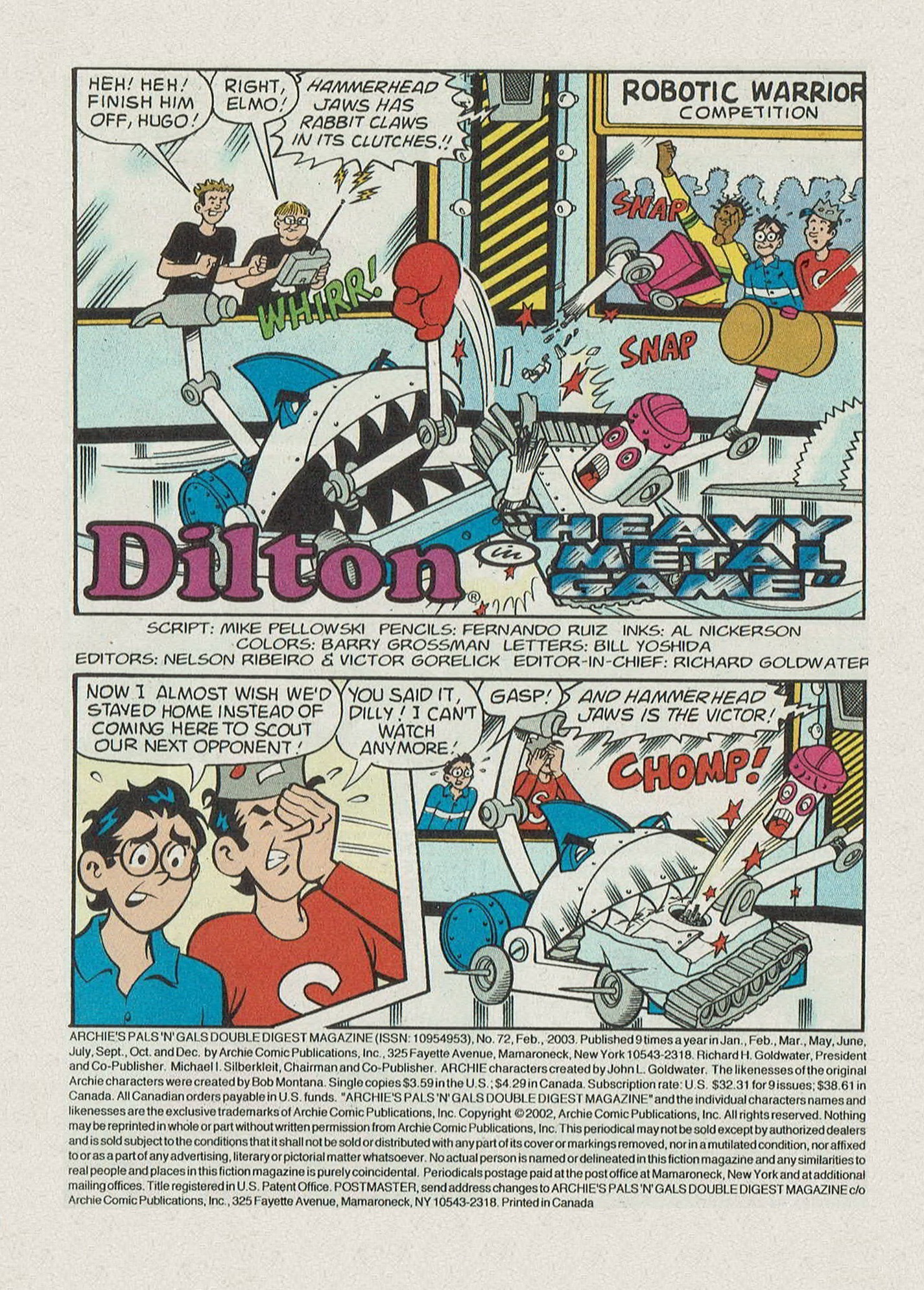 Read online Archie's Pals 'n' Gals Double Digest Magazine comic -  Issue #72 - 3