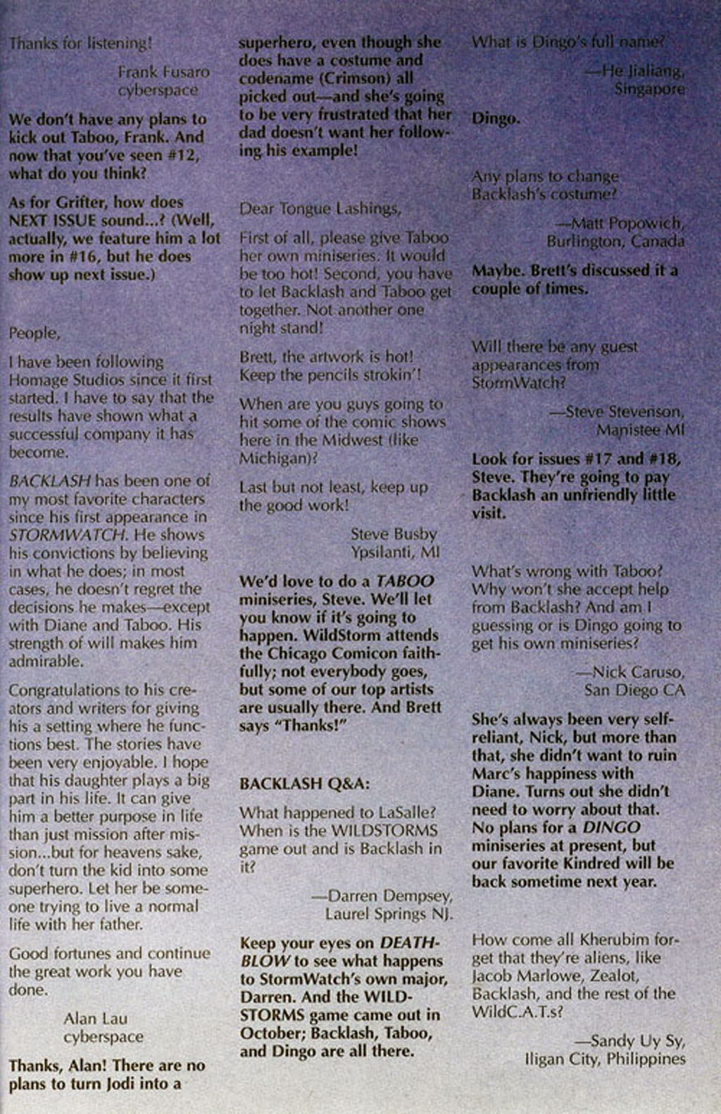 Read online Backlash comic -  Issue #14 - 25