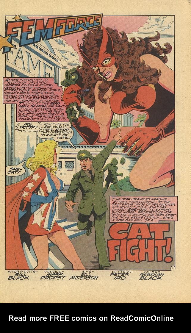 Read online Femforce comic -  Issue #5 - 36