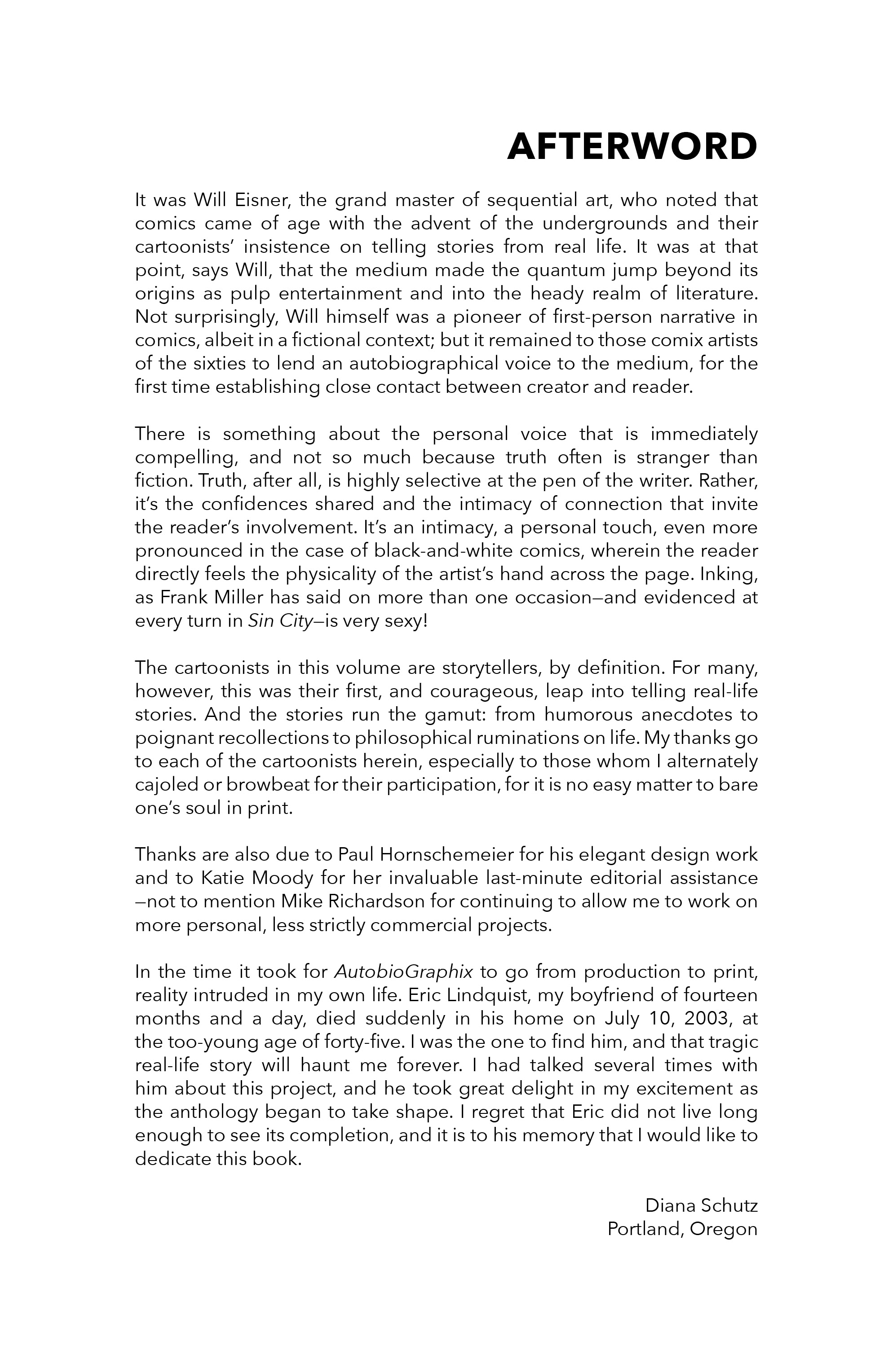 Read online Autobiographix comic -  Issue # TPB - 88