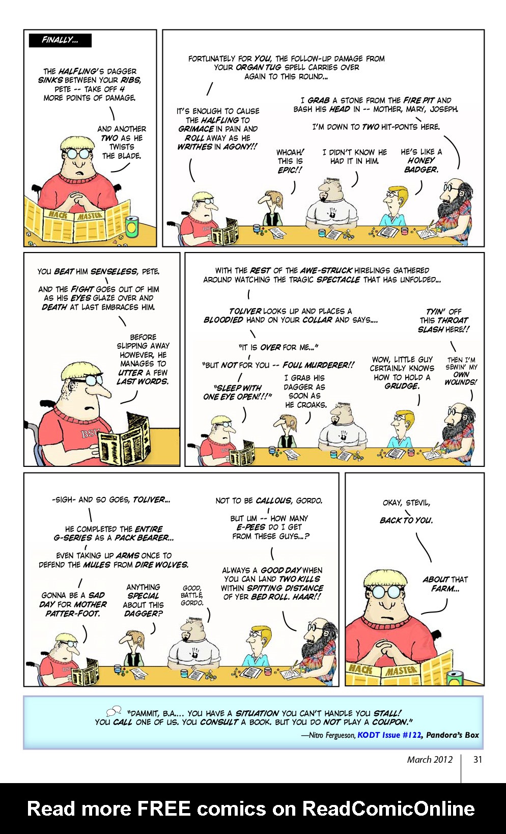 Read online Knights of the Dinner Table comic -  Issue #185 - 33