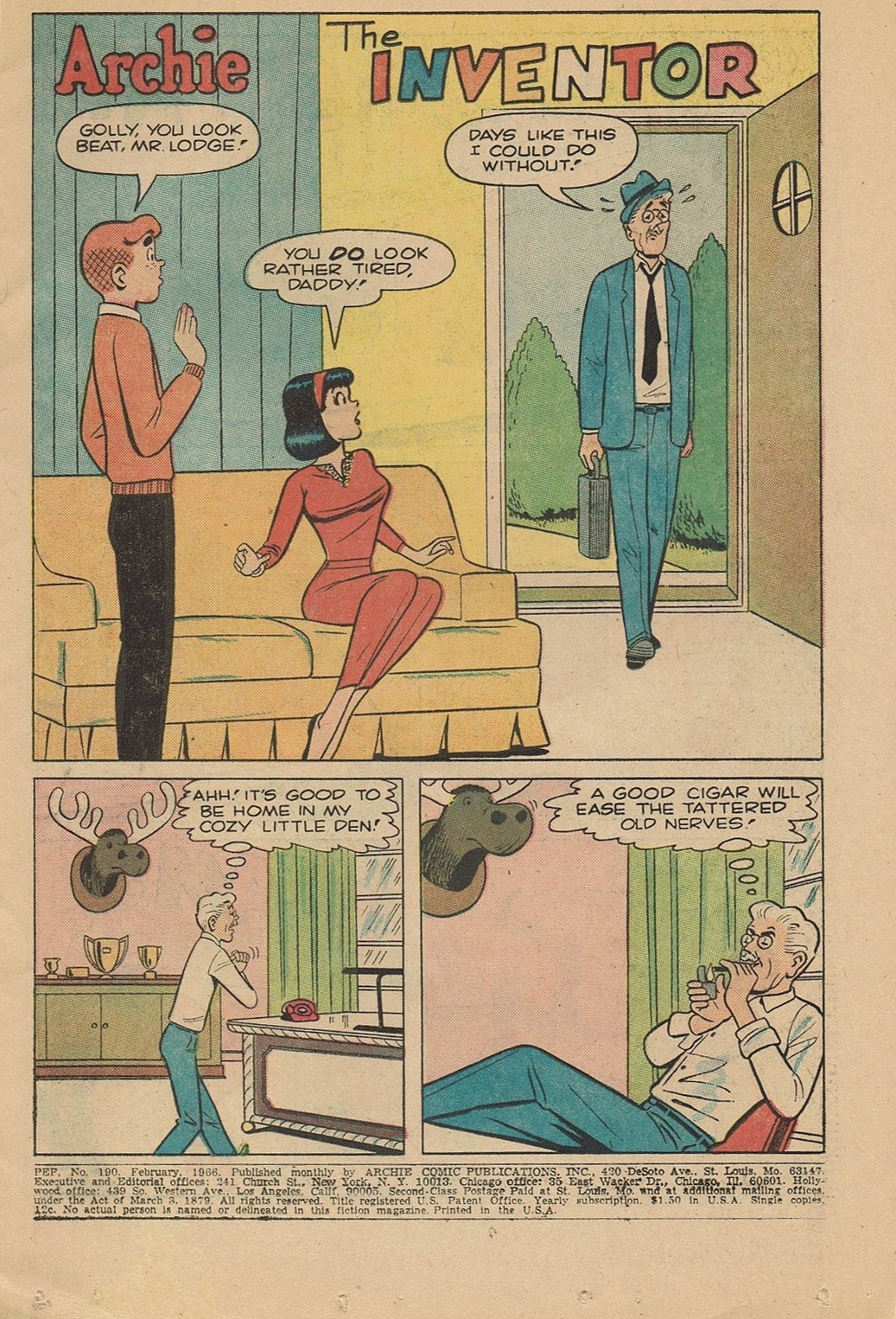 Read online Pep Comics comic -  Issue #190 - 3