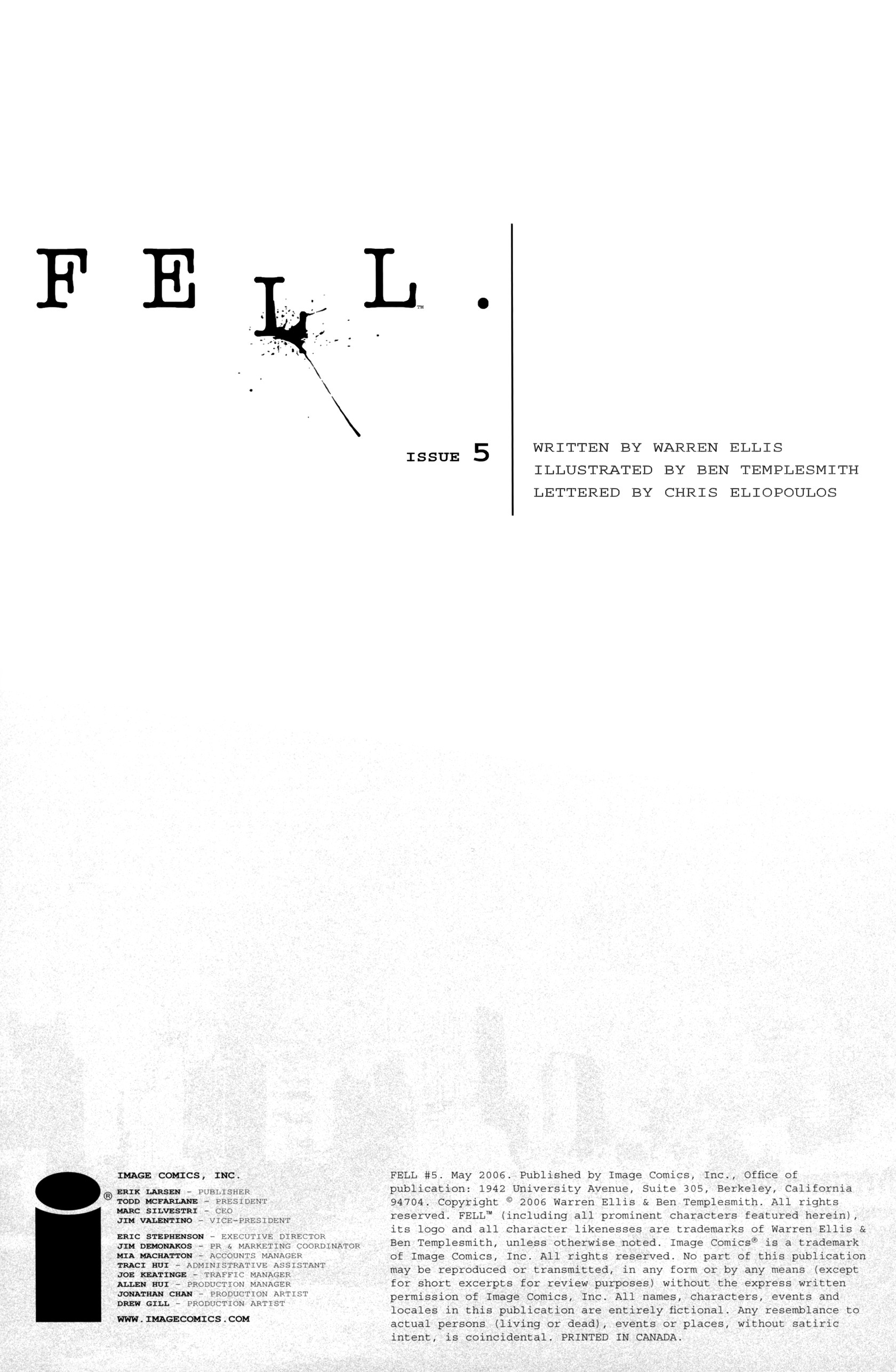 Read online Fell comic -  Issue #5 - 2