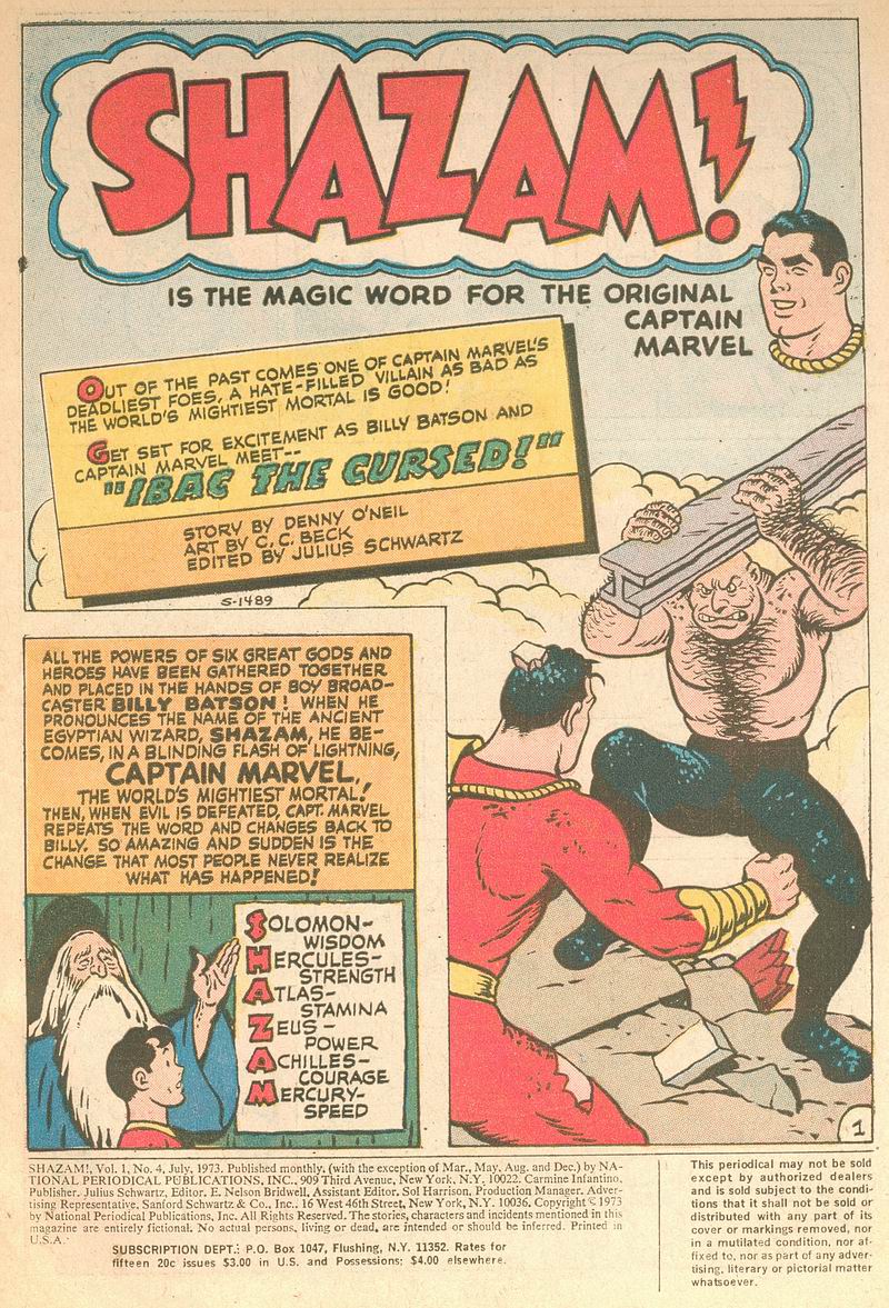 Read online Shazam! (1973) comic -  Issue #4 - 2