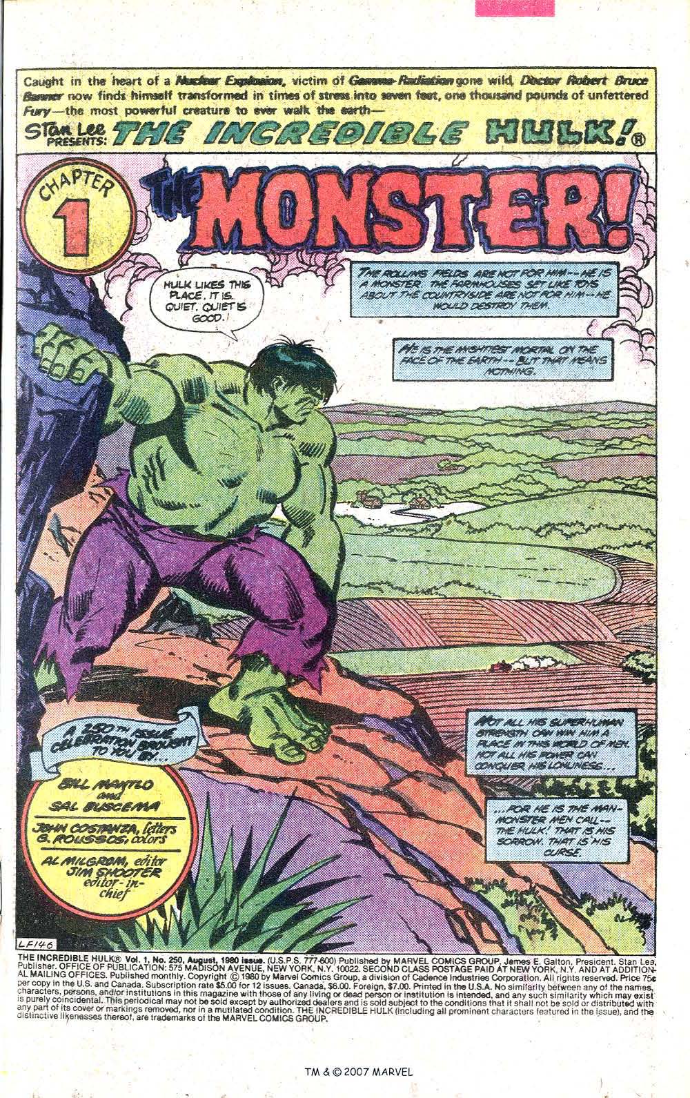 Read online The Incredible Hulk (1968) comic -  Issue #250 - 3