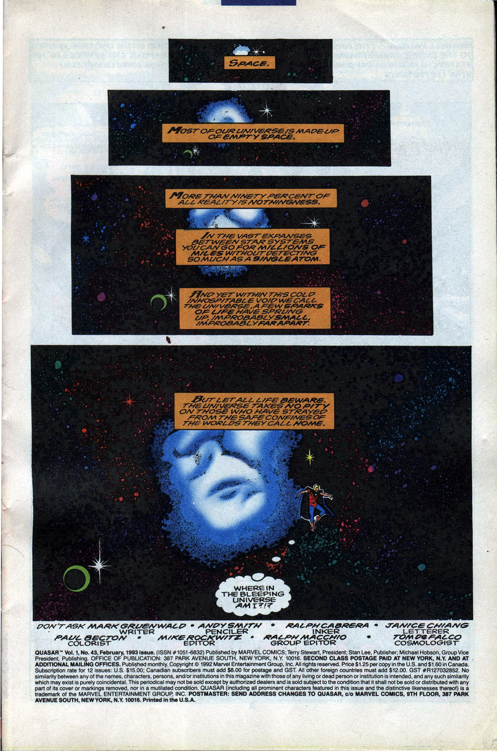 Read online Quasar comic -  Issue #44 - 2