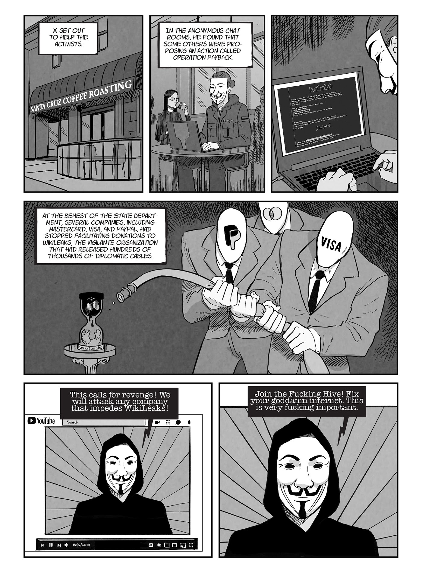 Read online A for Anonymous: How a Mysterious Hacker Collective Transformed the World comic -  Issue # TPB - 63