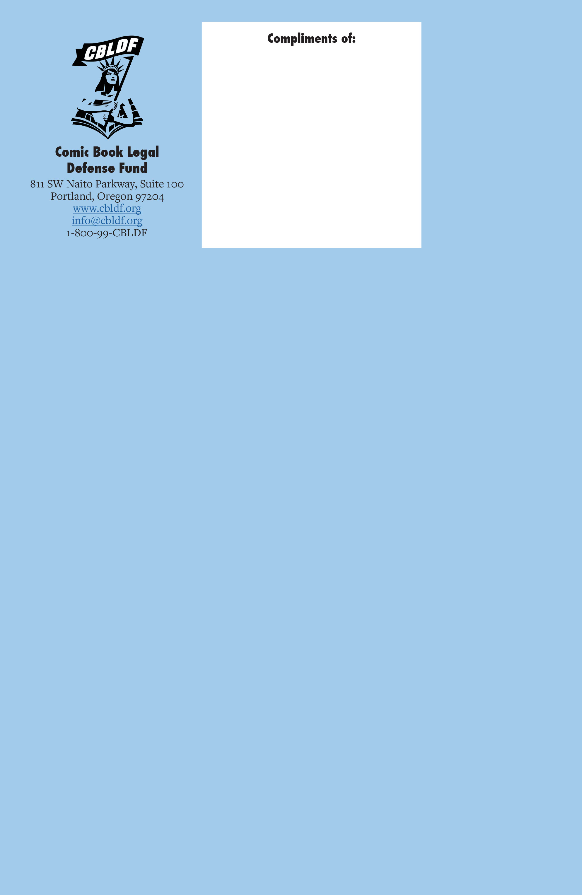 Read online CBLDF Defender Vol. 2 comic -  Issue #1 - 15