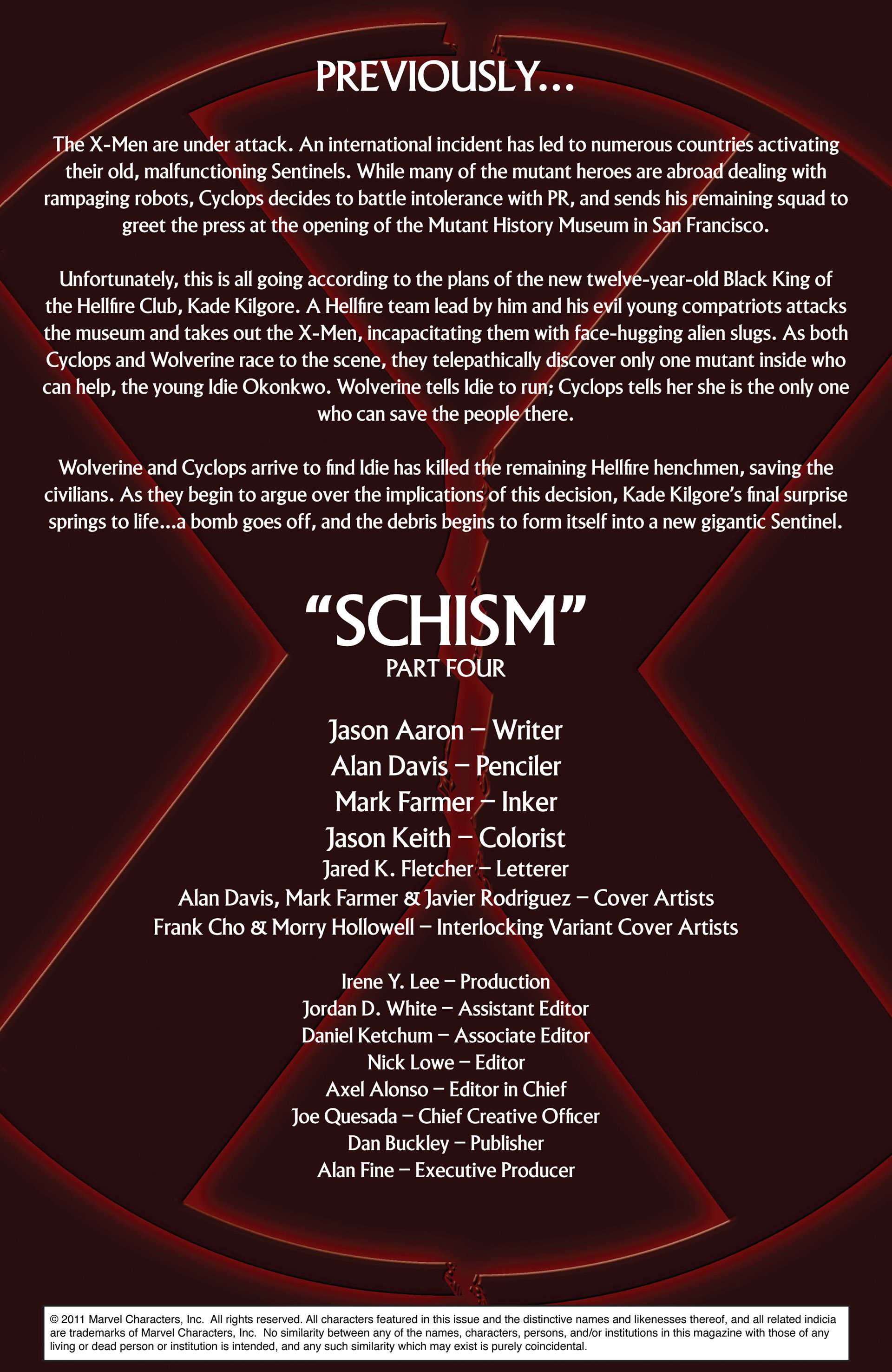 Read online X-Men: Schism comic -  Issue #4 - 2