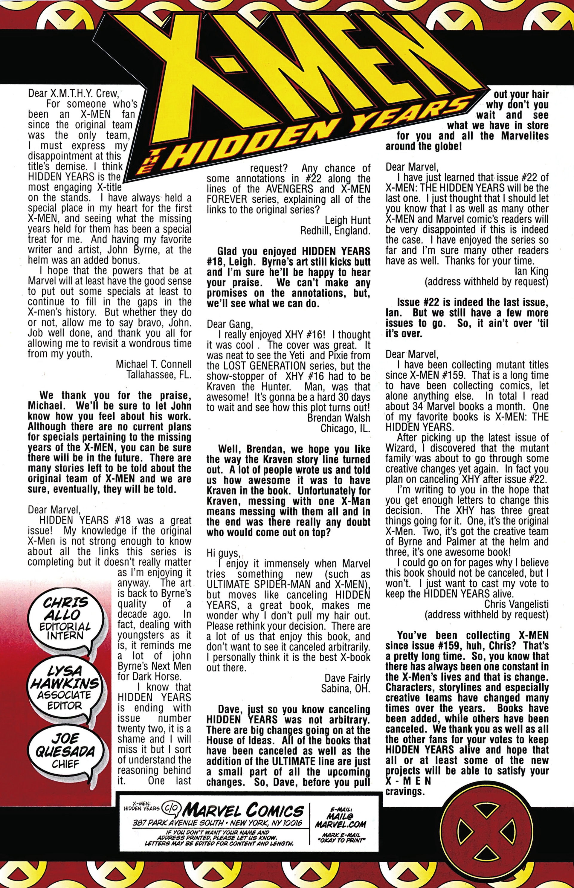 Read online X-Men: Hidden Years comic -  Issue #20 - 25