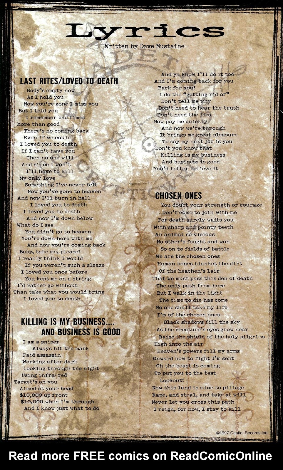 Cryptic Writings of Megadeth issue 2 - Page 28