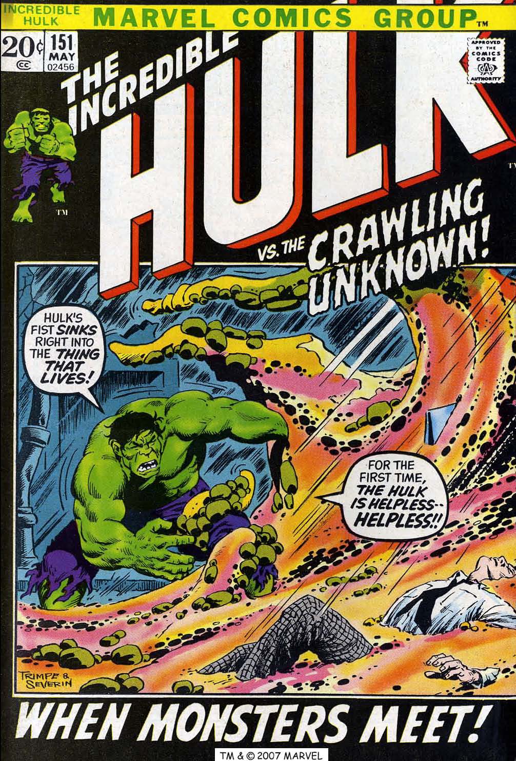 Read online The Incredible Hulk (1968) comic -  Issue #151 - 1