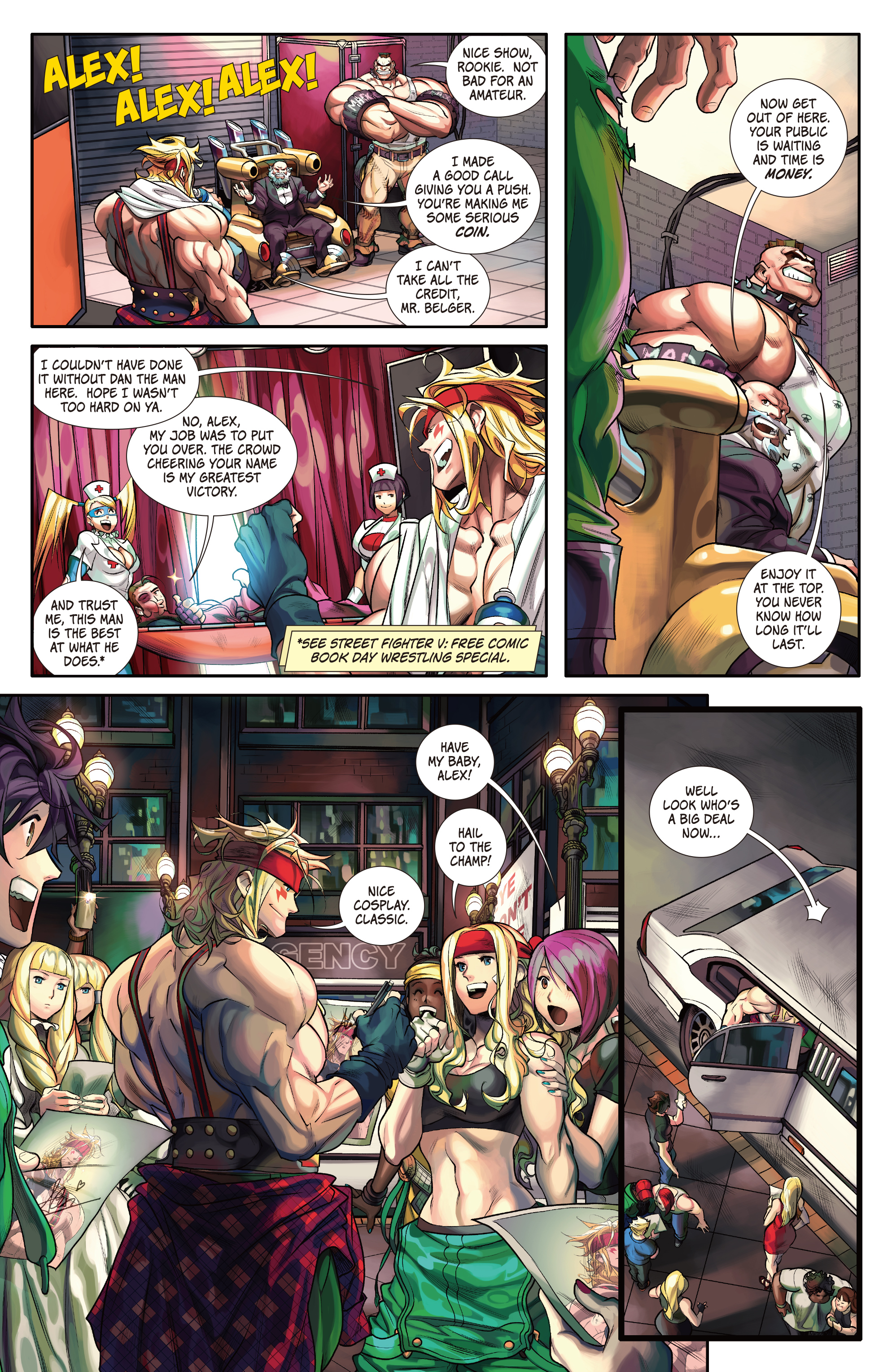 Read online Street Fighter One-shots comic -  Issue # Wrestlepalooza - 9