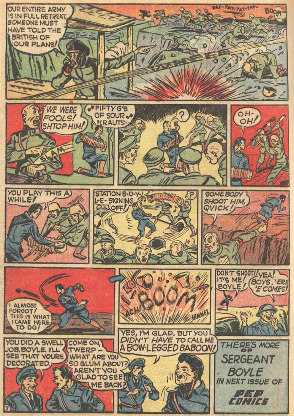 Read online Pep Comics comic -  Issue #7 - 40
