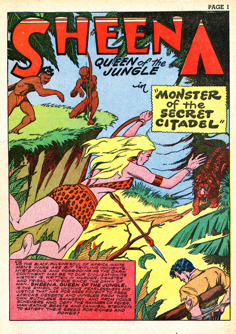 Read online Sheena, Queen of the Jungle (1942) comic -  Issue #3 - 4