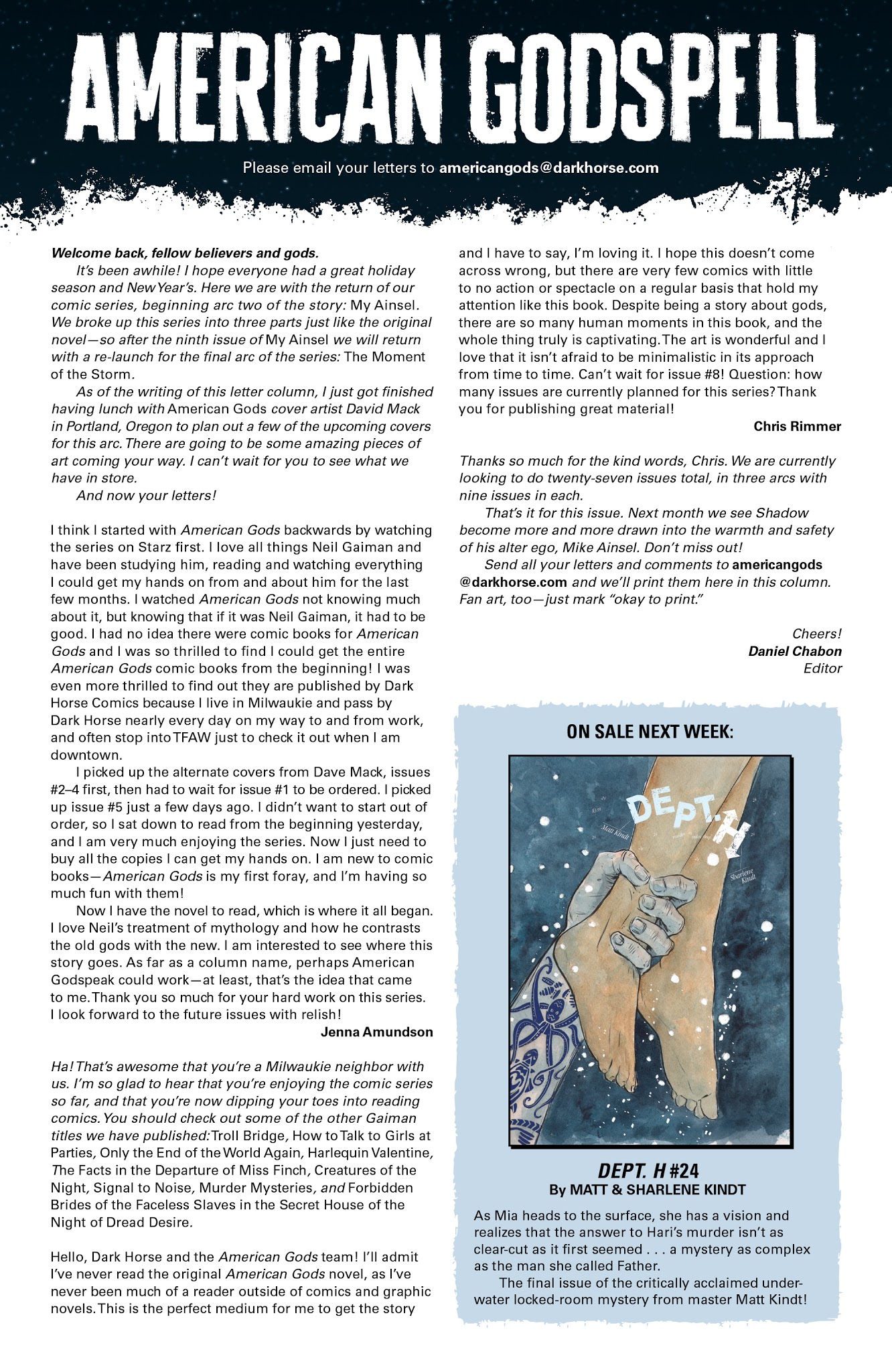 Read online American Gods: My Ainsel comic -  Issue #1 - 26