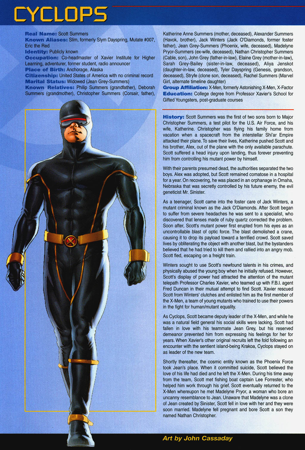 Official Handbook of the Marvel Universe: X-Men 2004 issue Full - Page 7