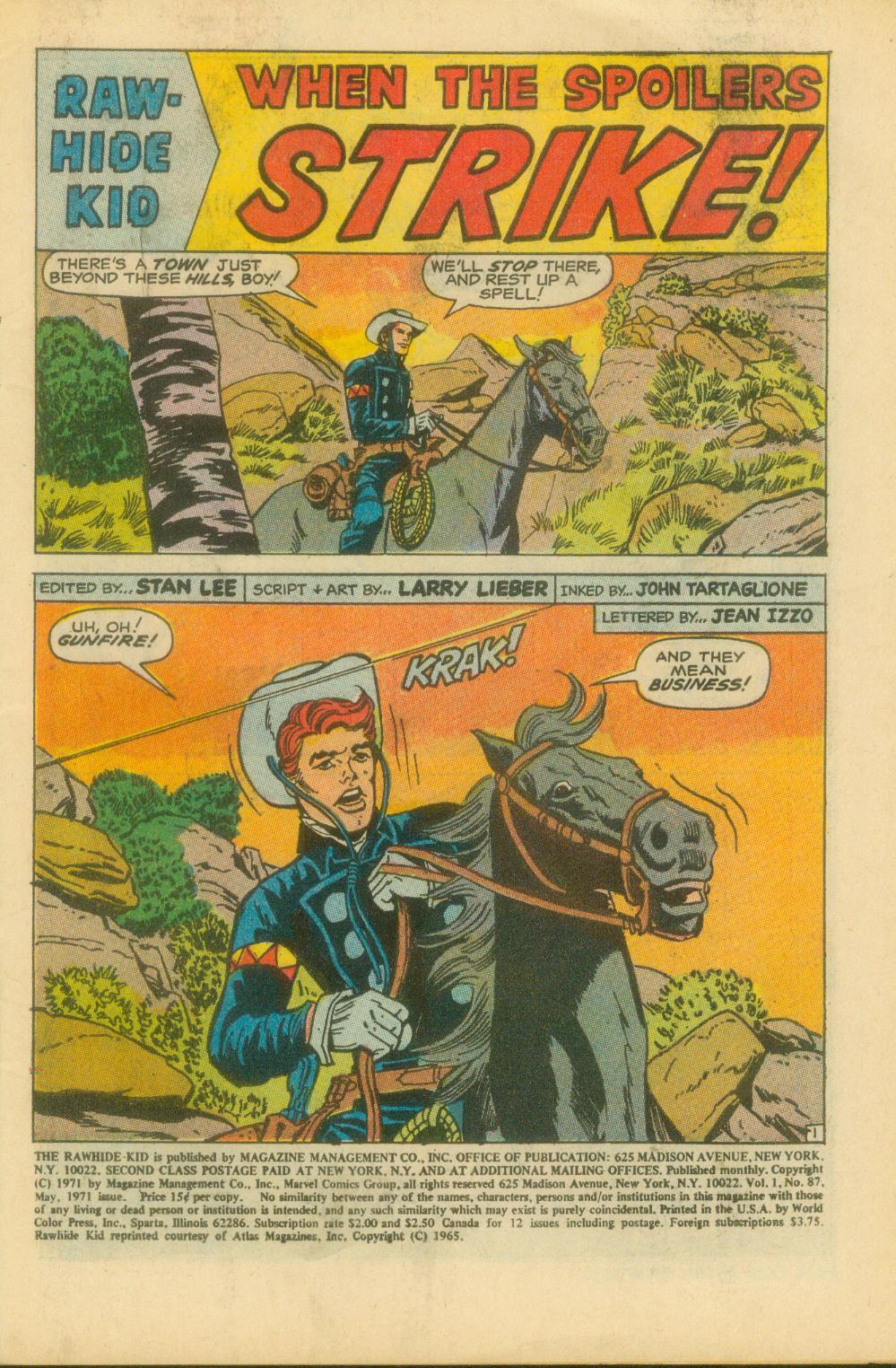 Read online The Rawhide Kid comic -  Issue #87 - 4