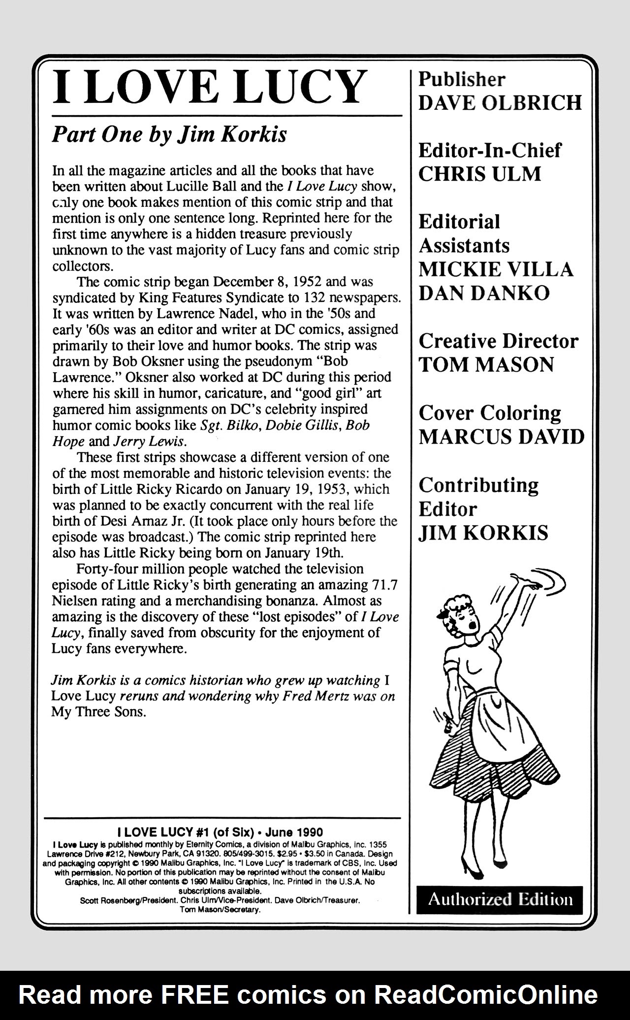 Read online I Love Lucy comic -  Issue #1 - 2