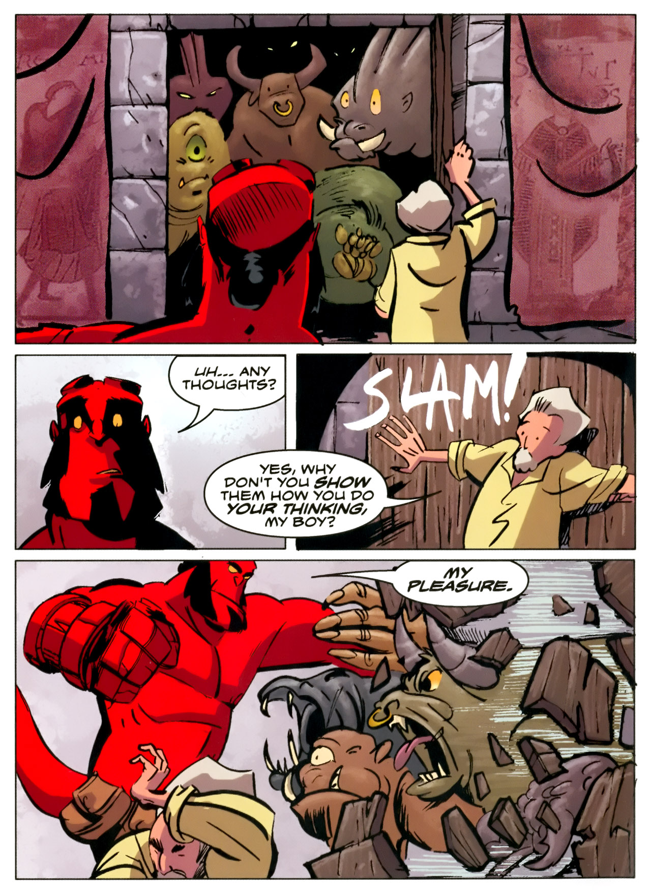 Read online Hellboy Animated: The Menagerie comic -  Issue # TPB - 46