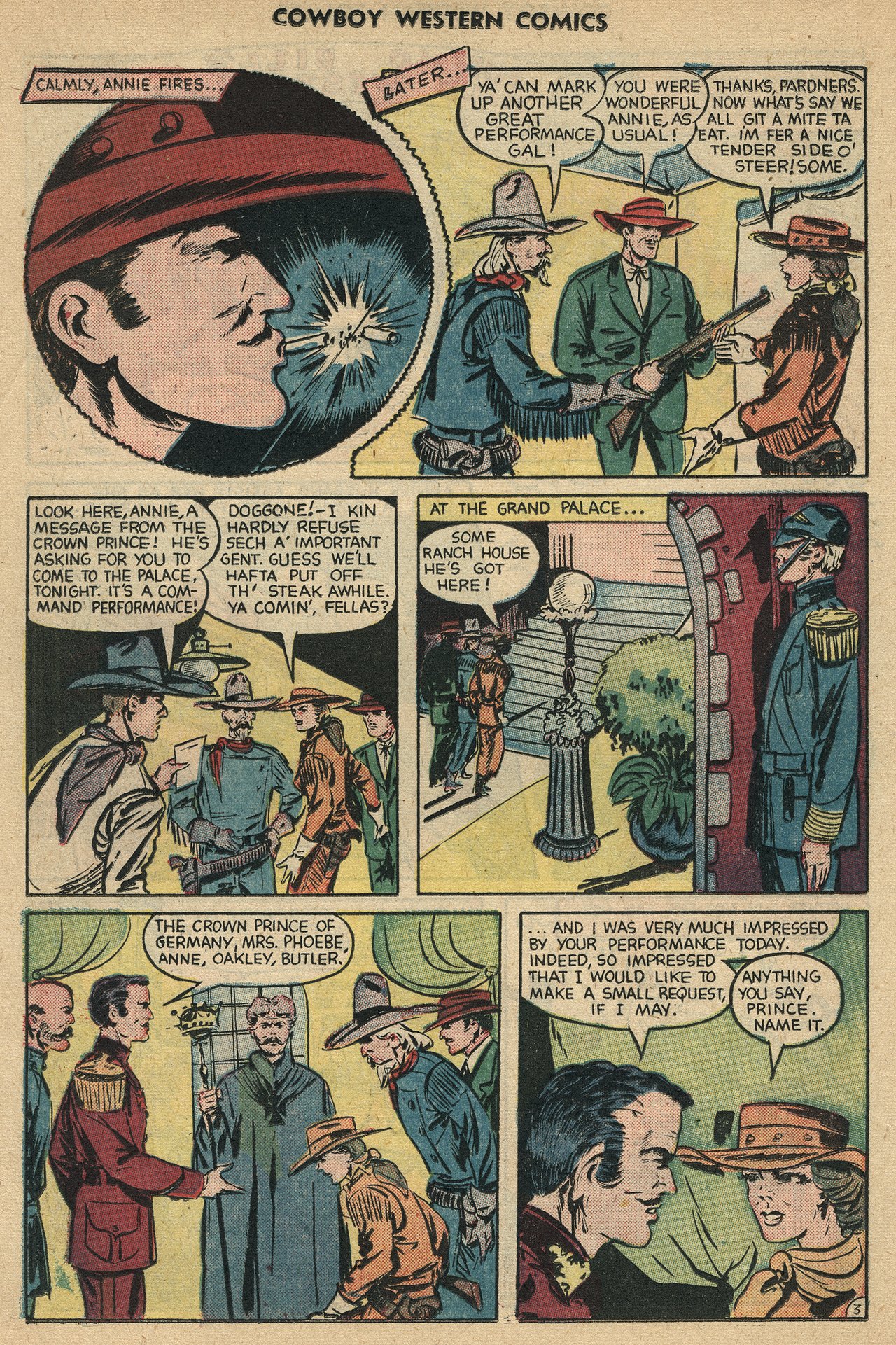 Read online Cowboy Western Comics (1948) comic -  Issue #34 - 14