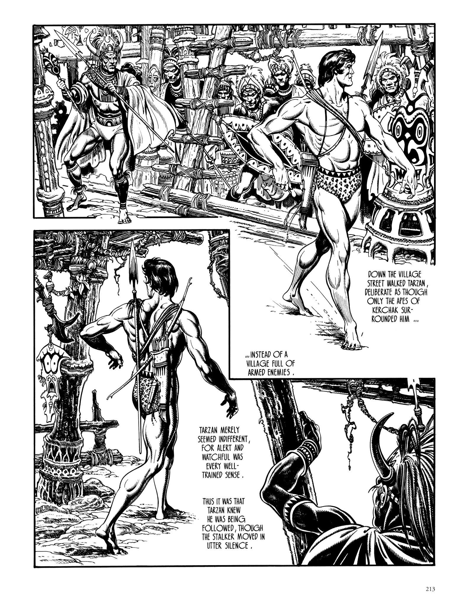 Read online Edgar Rice Burroughs' Tarzan: Burne Hogarth's Lord of the Jungle comic -  Issue # TPB - 212