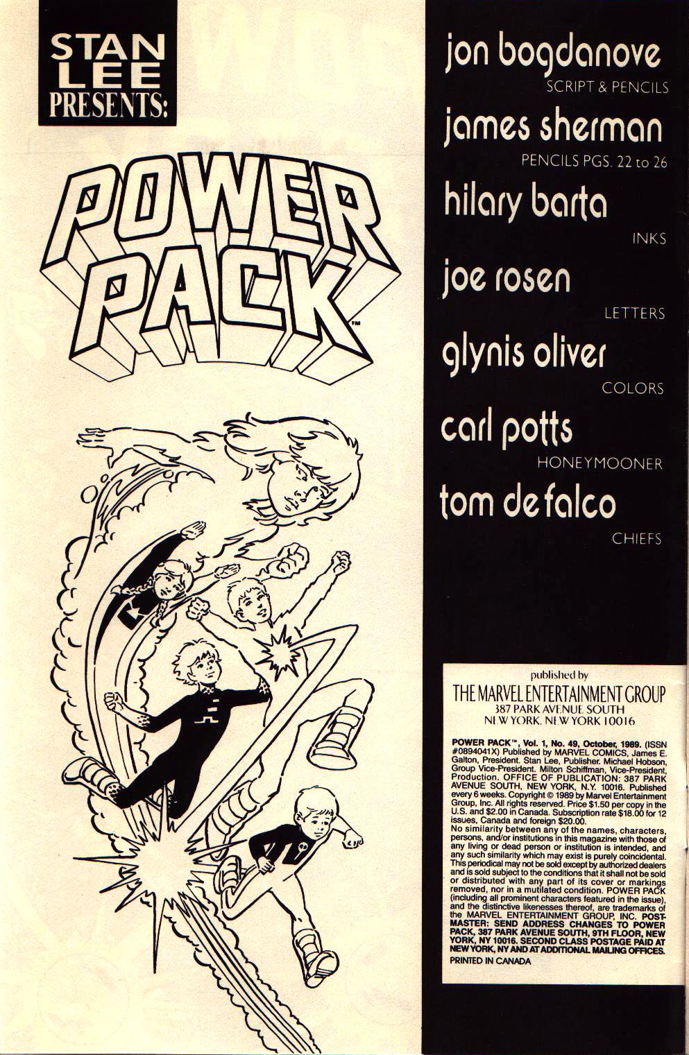 Read online Power Pack (1984) comic -  Issue #49 - 2