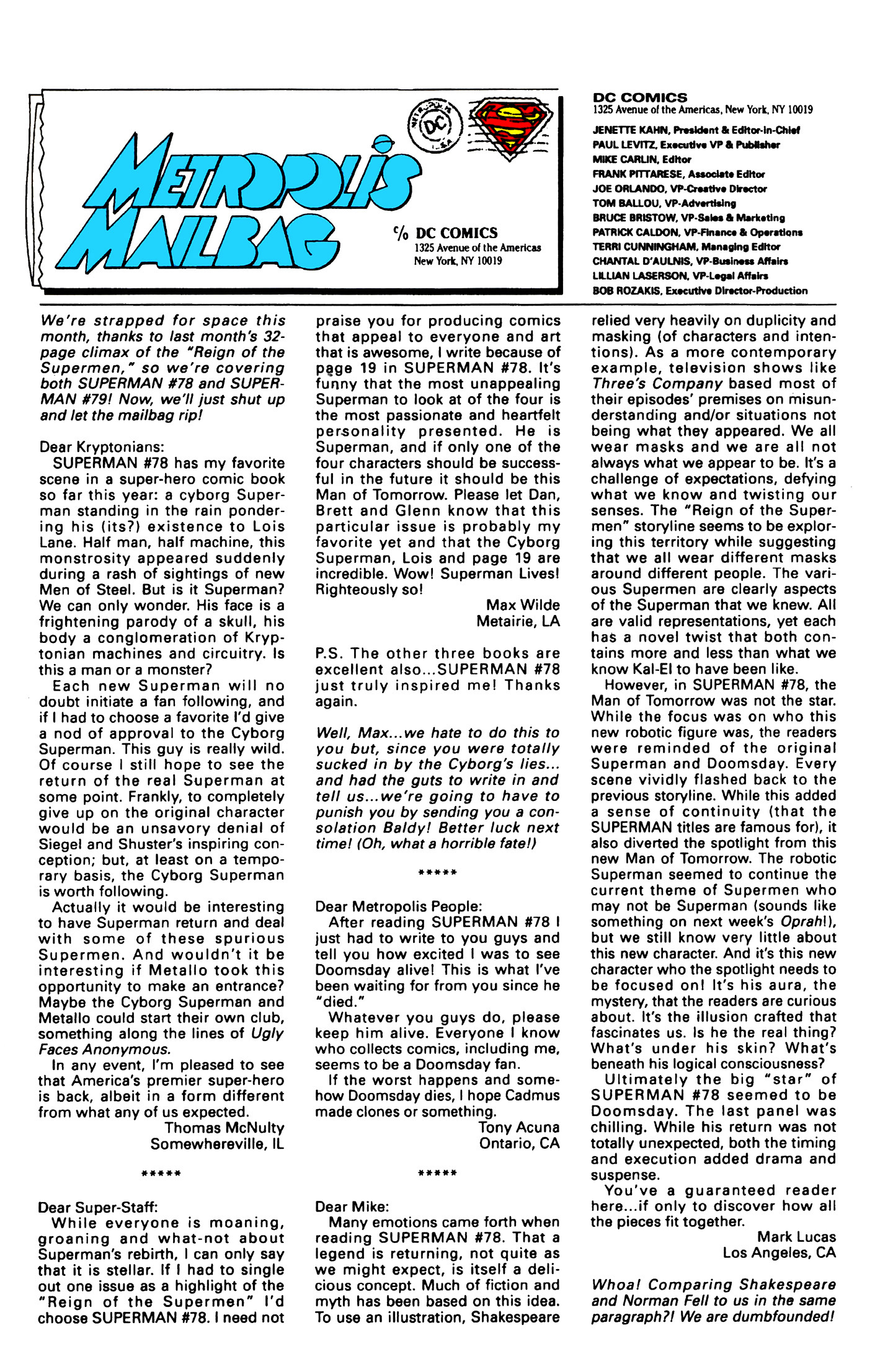 Read online Superman (1987) comic -  Issue #83 - 22