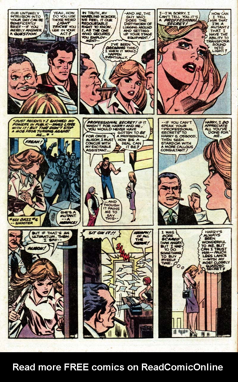 Read online Dazzler (1981) comic -  Issue #8 - 5