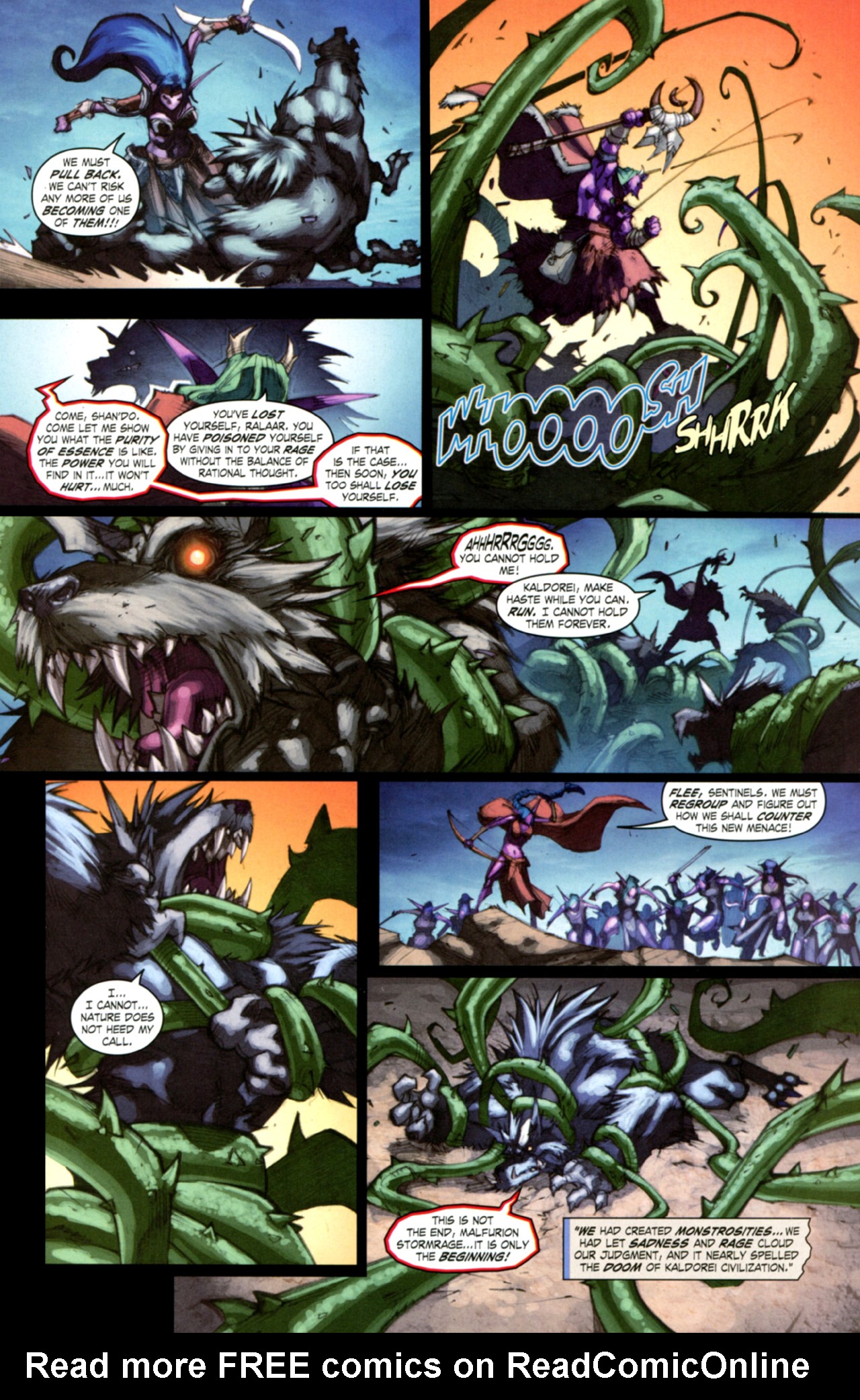Read online World of Warcraft: Curse of the Worgen comic -  Issue #3 - 23