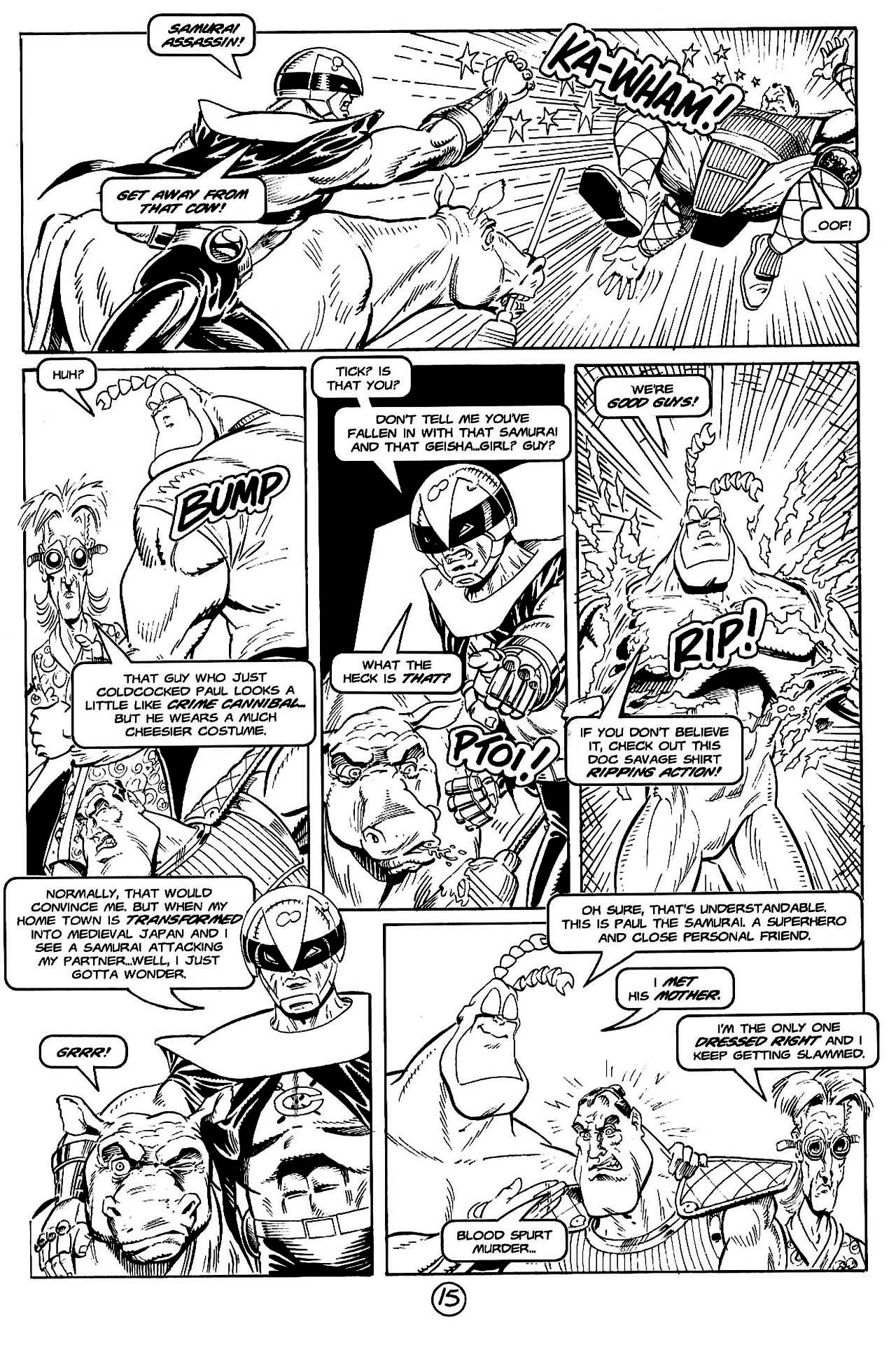 Read online Paul the Samurai (1992) comic -  Issue #10 - 17