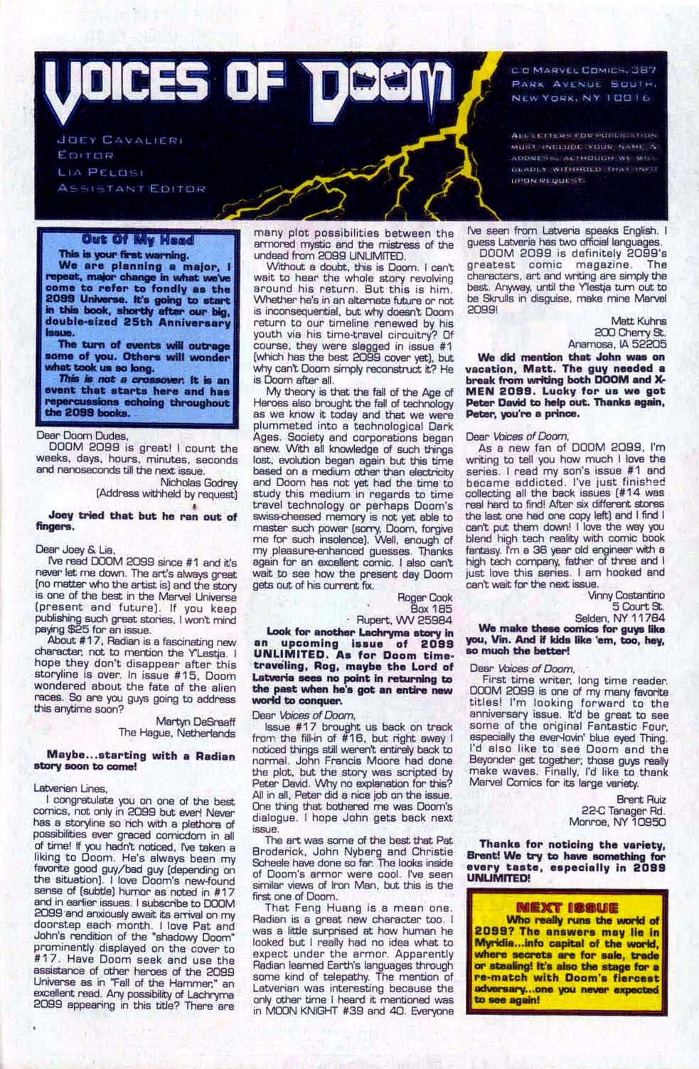 Read online Doom 2099 comic -  Issue #21 - 24