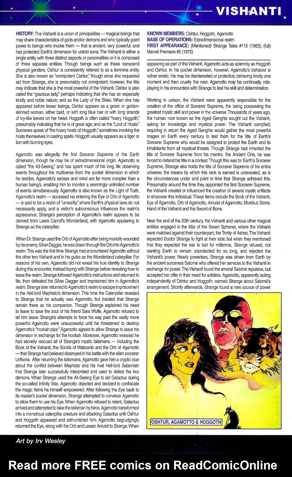 Official Handbook of the Marvel Universe: Mystic Arcana - The Book of Marvel Magic issue Full - Page 57