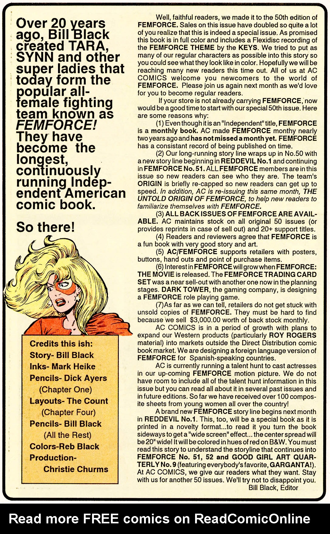 Read online Femforce comic -  Issue #50 - 83