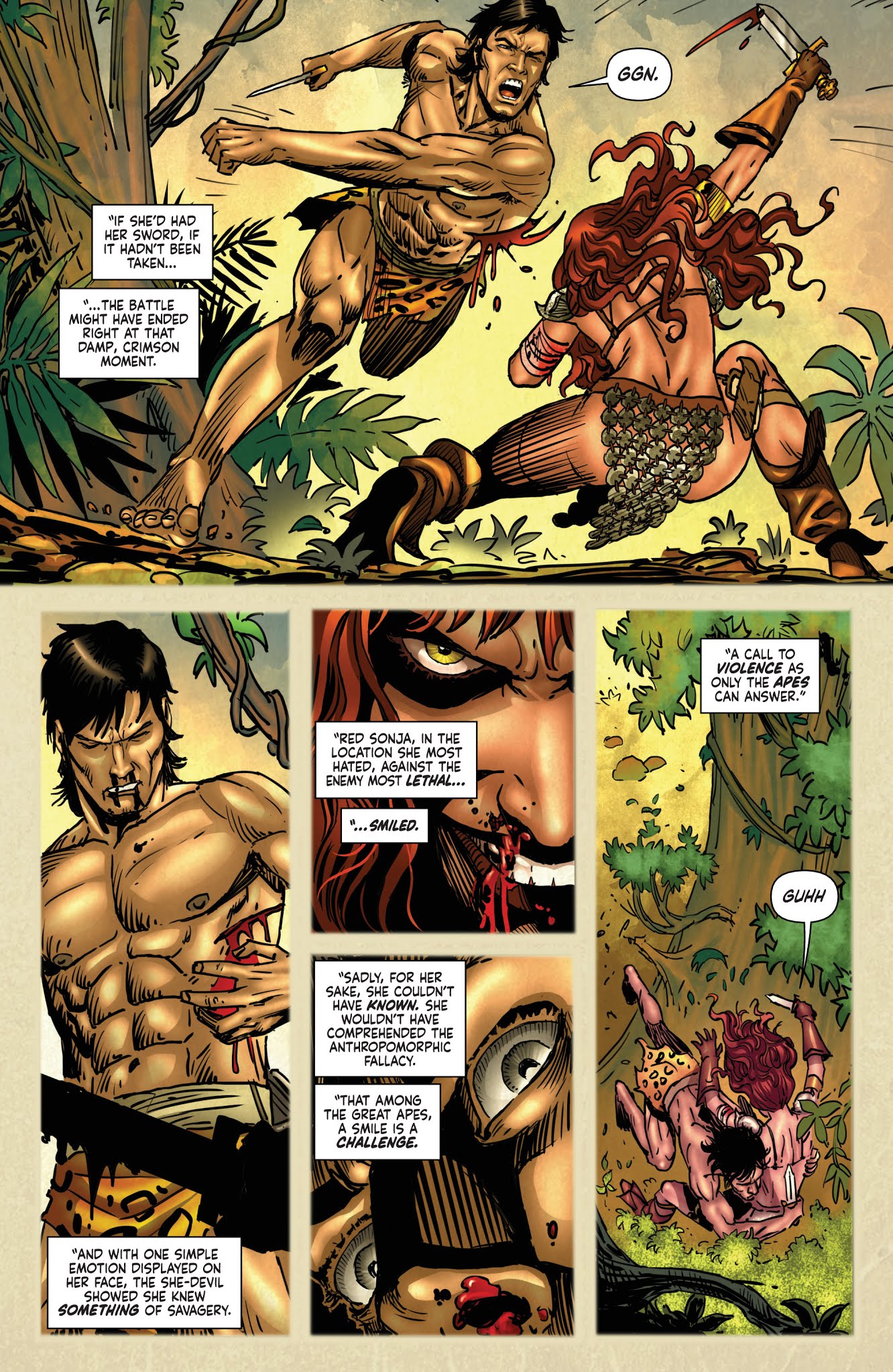 Read online Red Sonja/Tarzan comic -  Issue #2 - 19